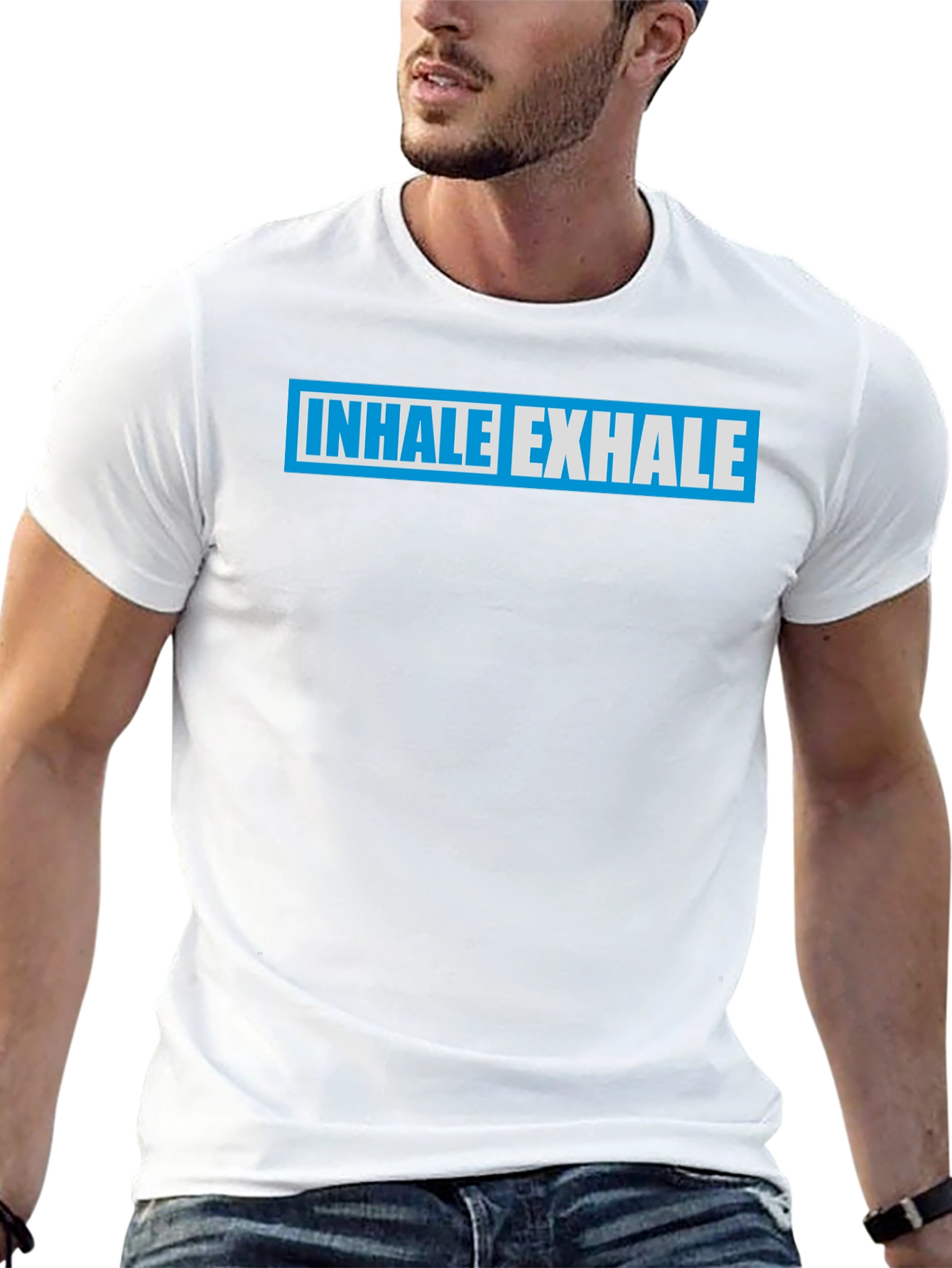 Inhale Exhale Graphic Tee - Black T-Shirt
