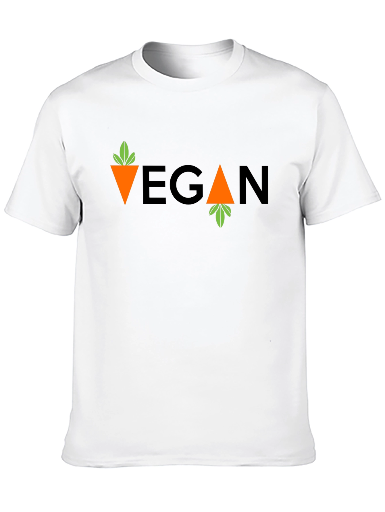 Vegan Carrot T-Shirt - Unisex Black Tee
