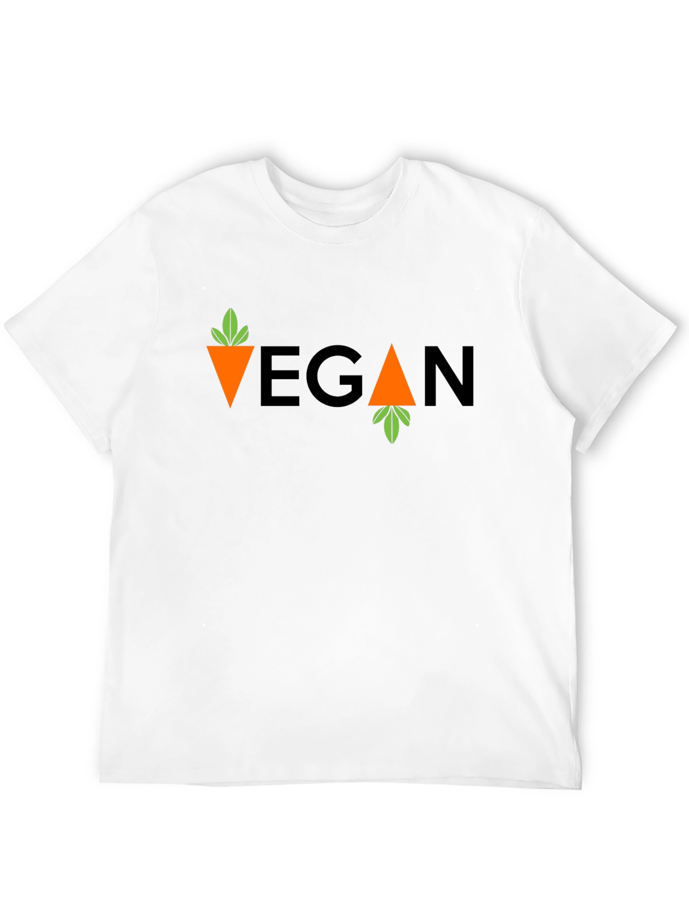 Vegan Carrot T-Shirt - Unisex Black Tee