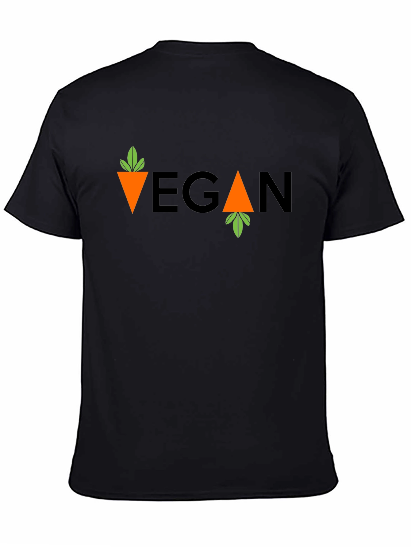 Vegan Carrot T-Shirt - Unisex Black Tee