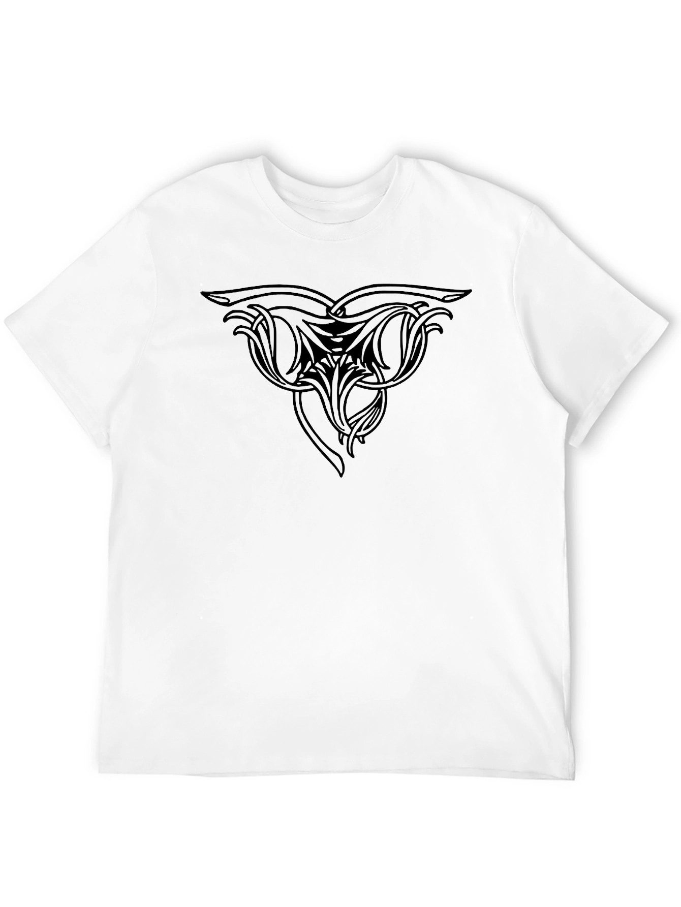 Mens Black T-Shirt - Tribal Design