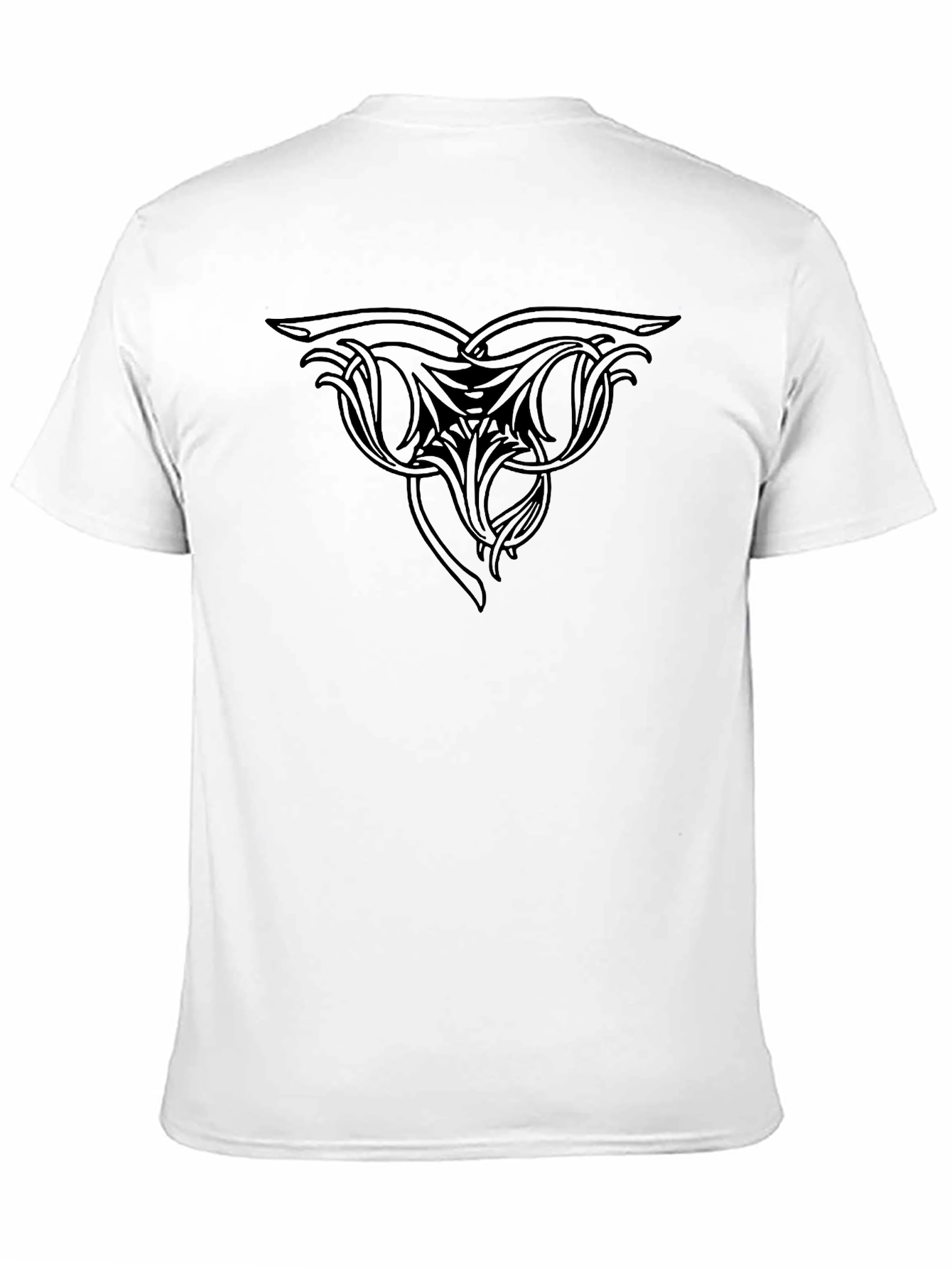 Mens Black T-Shirt - Tribal Design