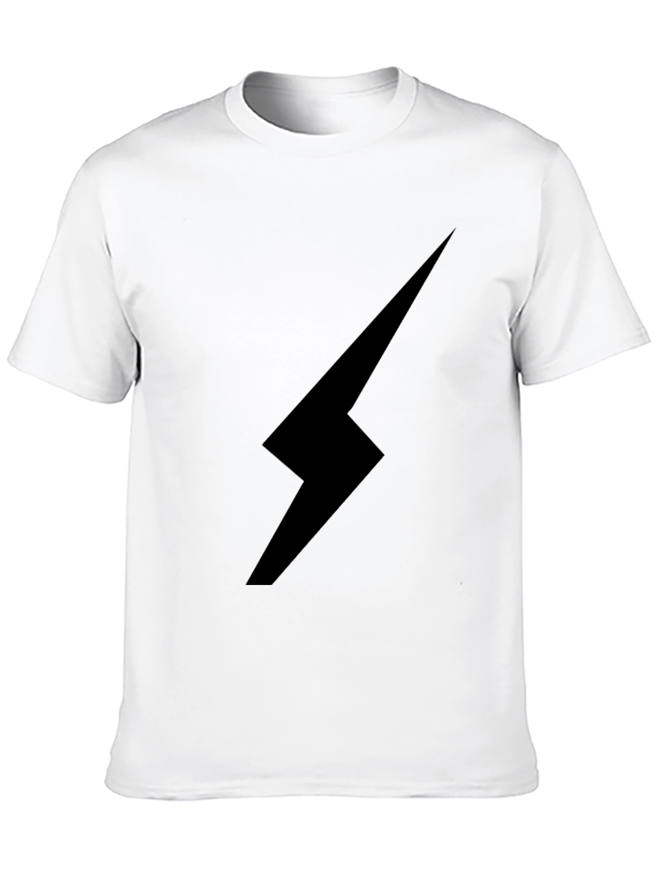 Black Lightning Bolt Graphic Tee - Stylish & Edgy