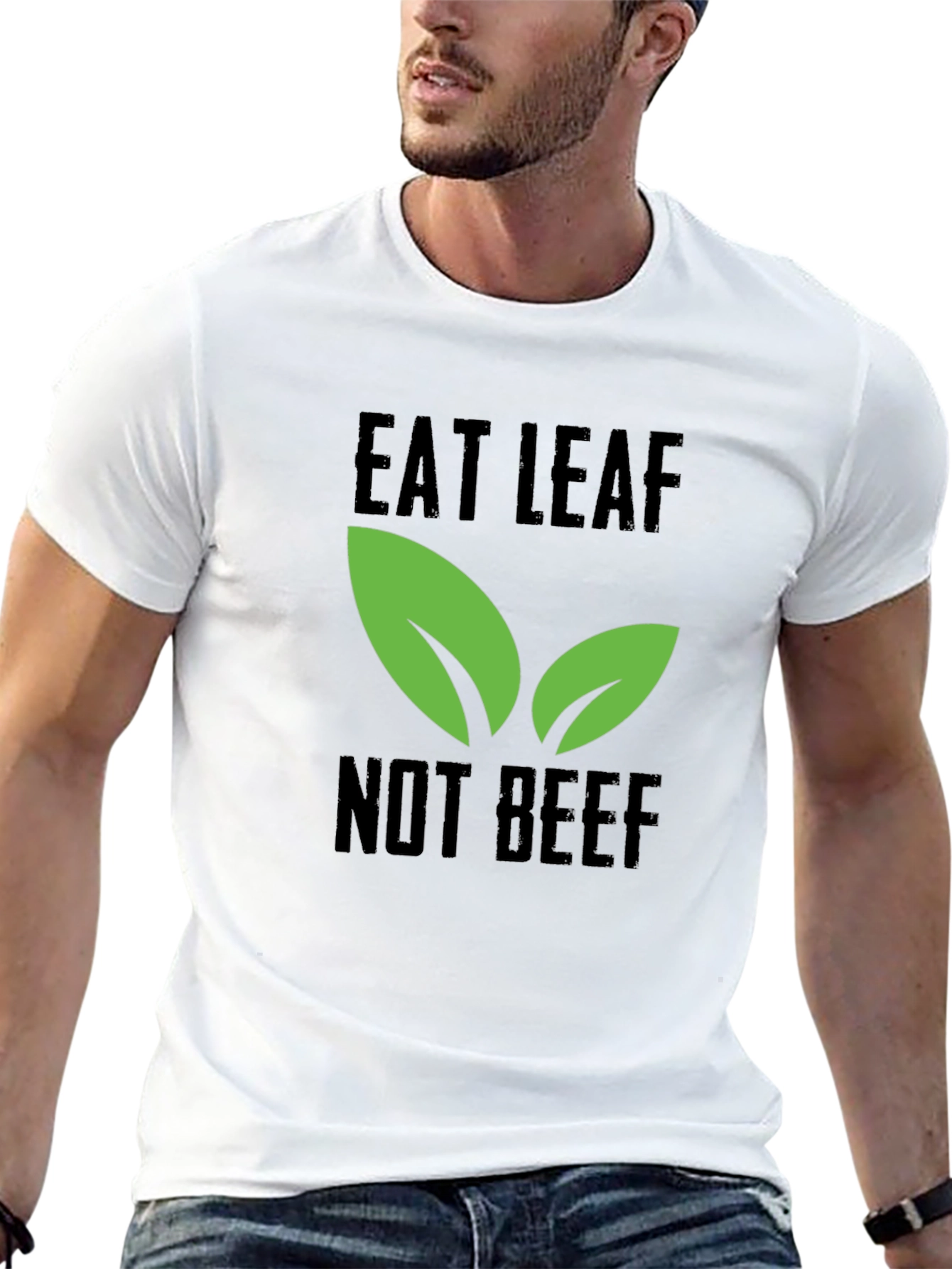 Eat Leaf Not Beef - Vegan T-Shirt