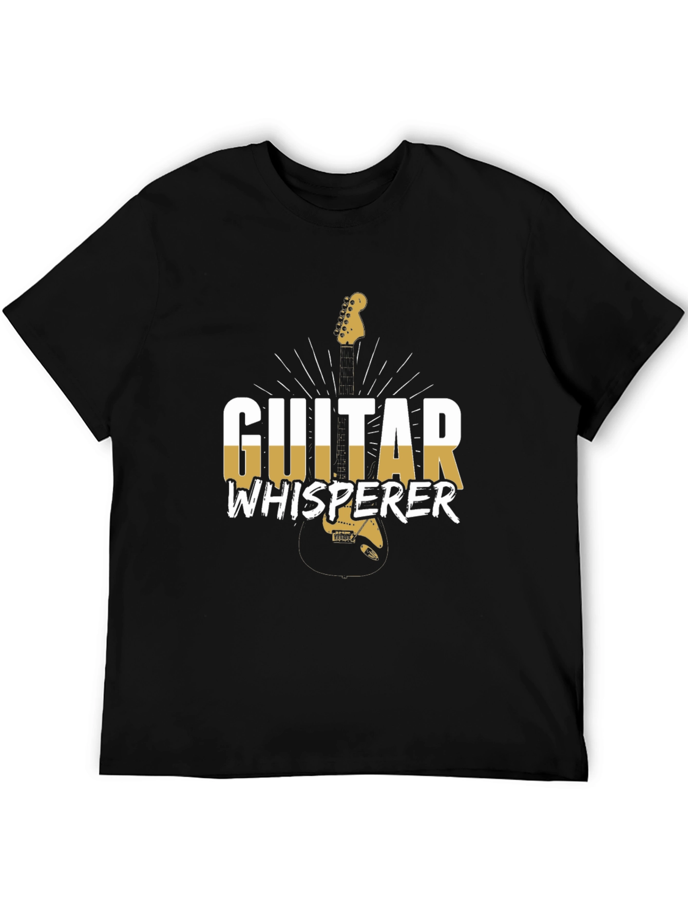 Guitar Whisperer Graphic Tee - Black Cotton T-Shirt