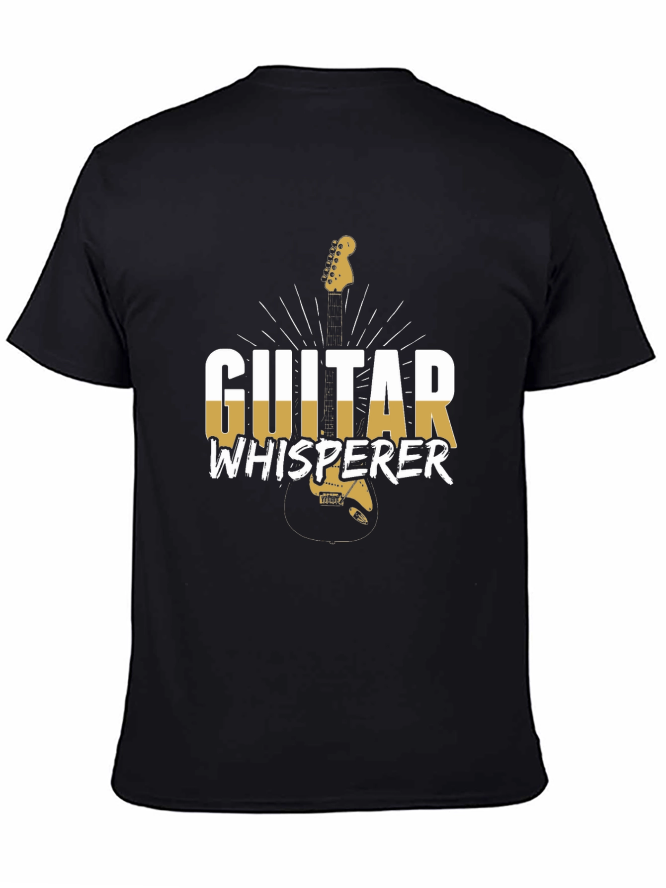 Guitar Whisperer Graphic Tee - Black Cotton T-Shirt