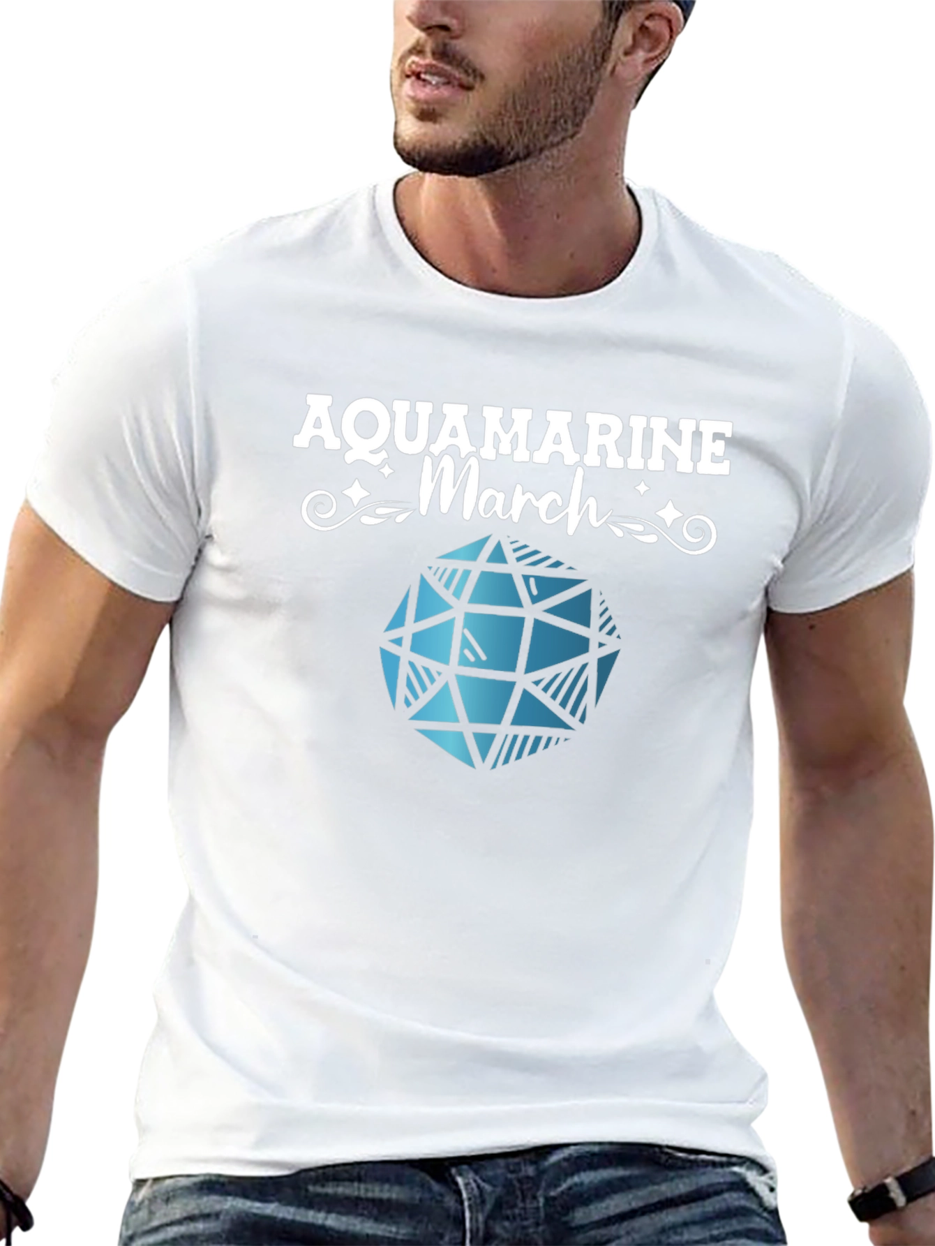 Aquamarine March Gemstone T-Shirt