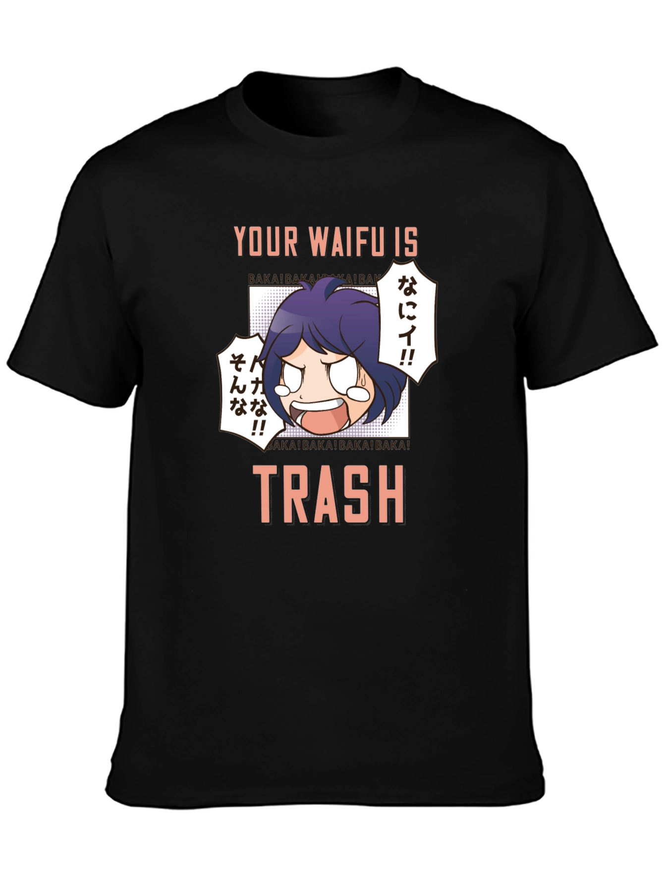 Your Waifu is Trash T-Shirt Anime Manga Graphic Tee