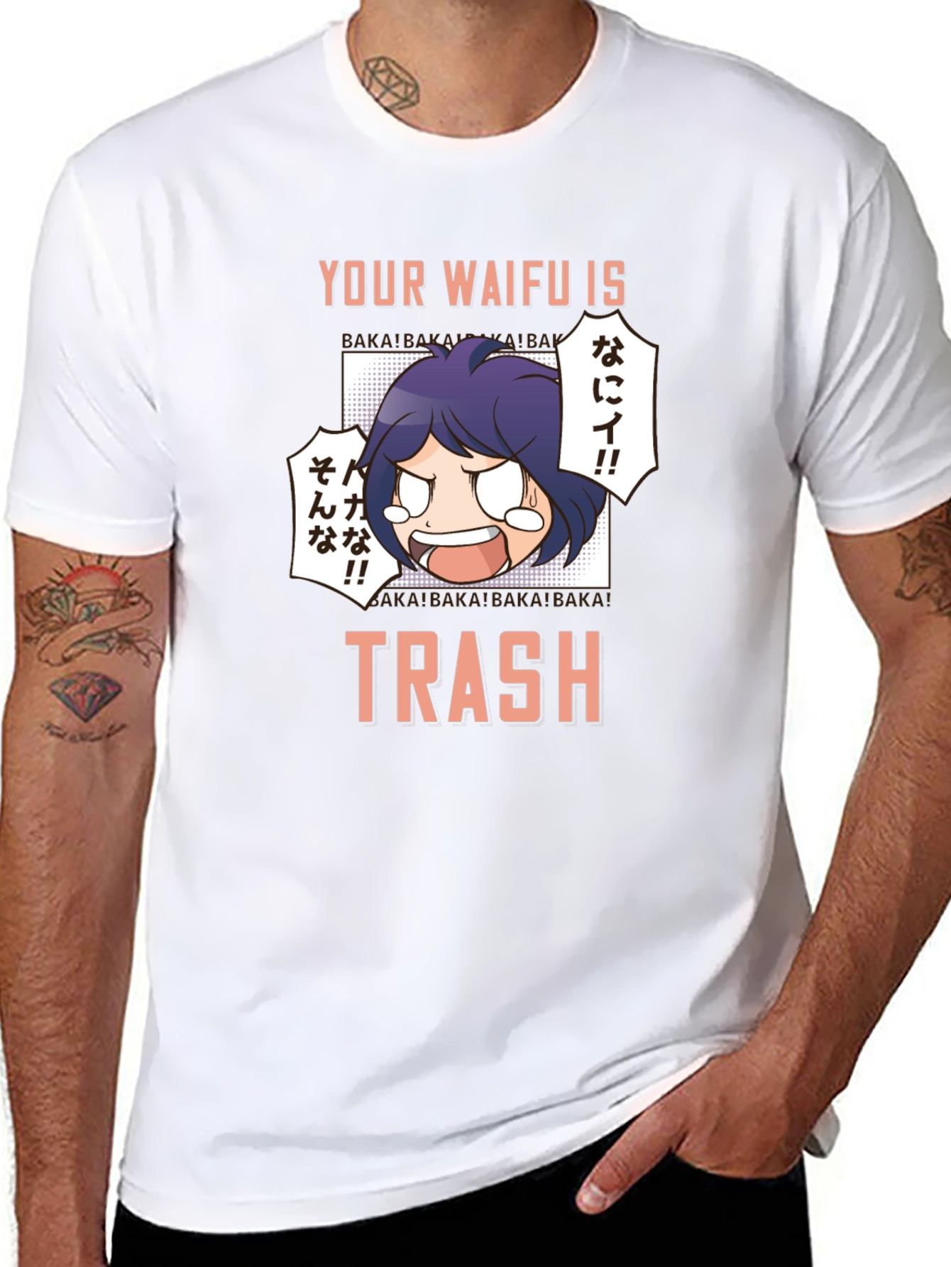 Your Waifu is Trash T-Shirt Anime Manga Graphic Tee
