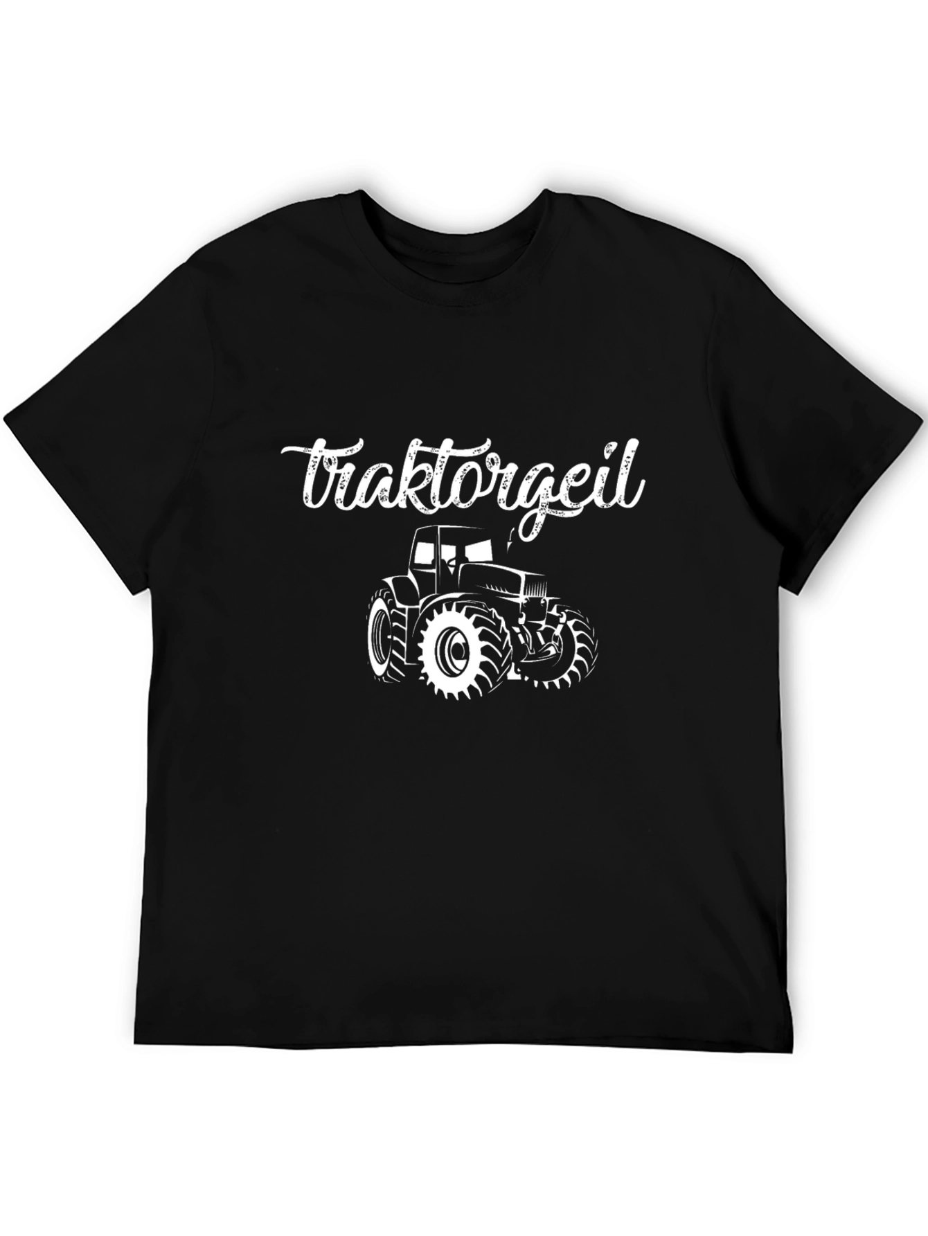 Tractorgeil Graphic Tee - Black Cotton T-Shirt