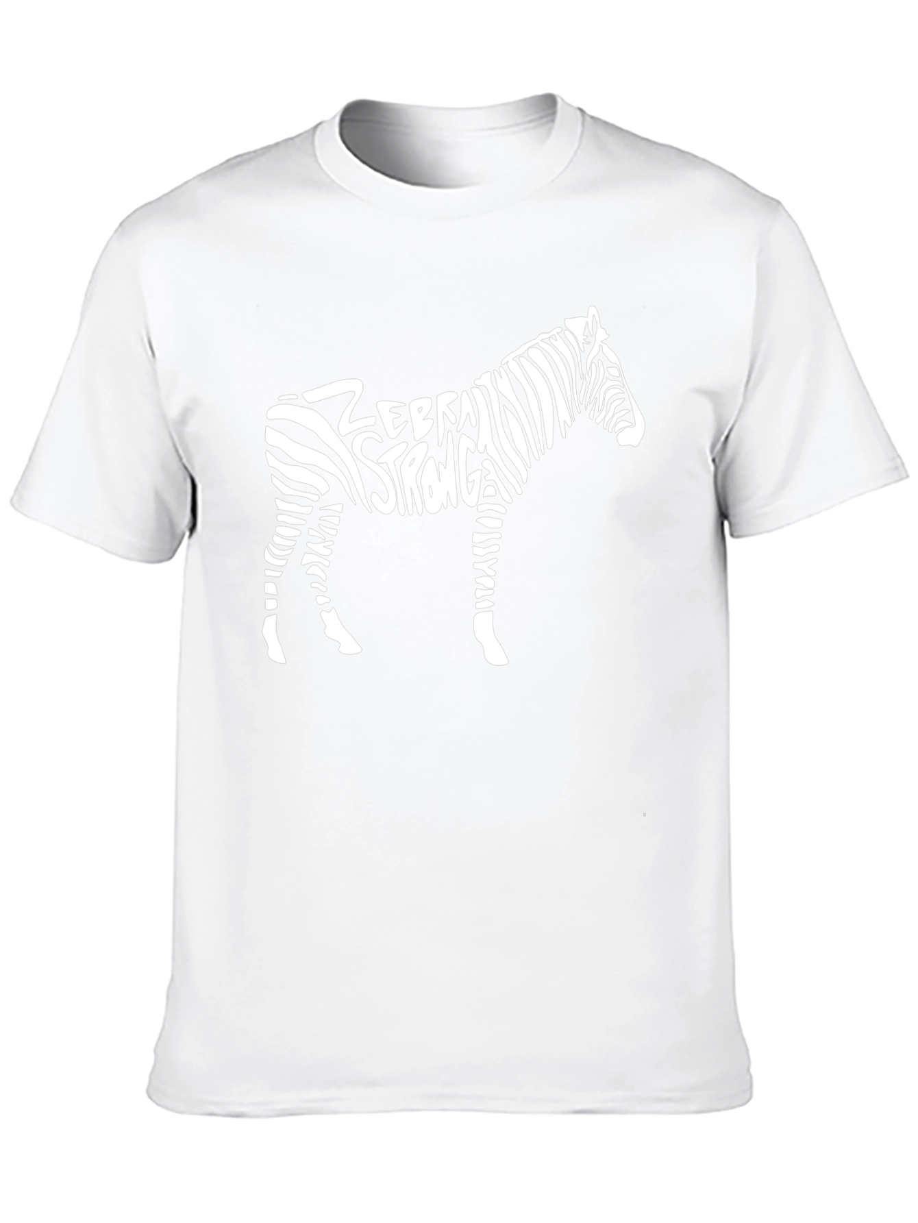Zebra Strong Graphic Tee - Black Cotton T-Shirt