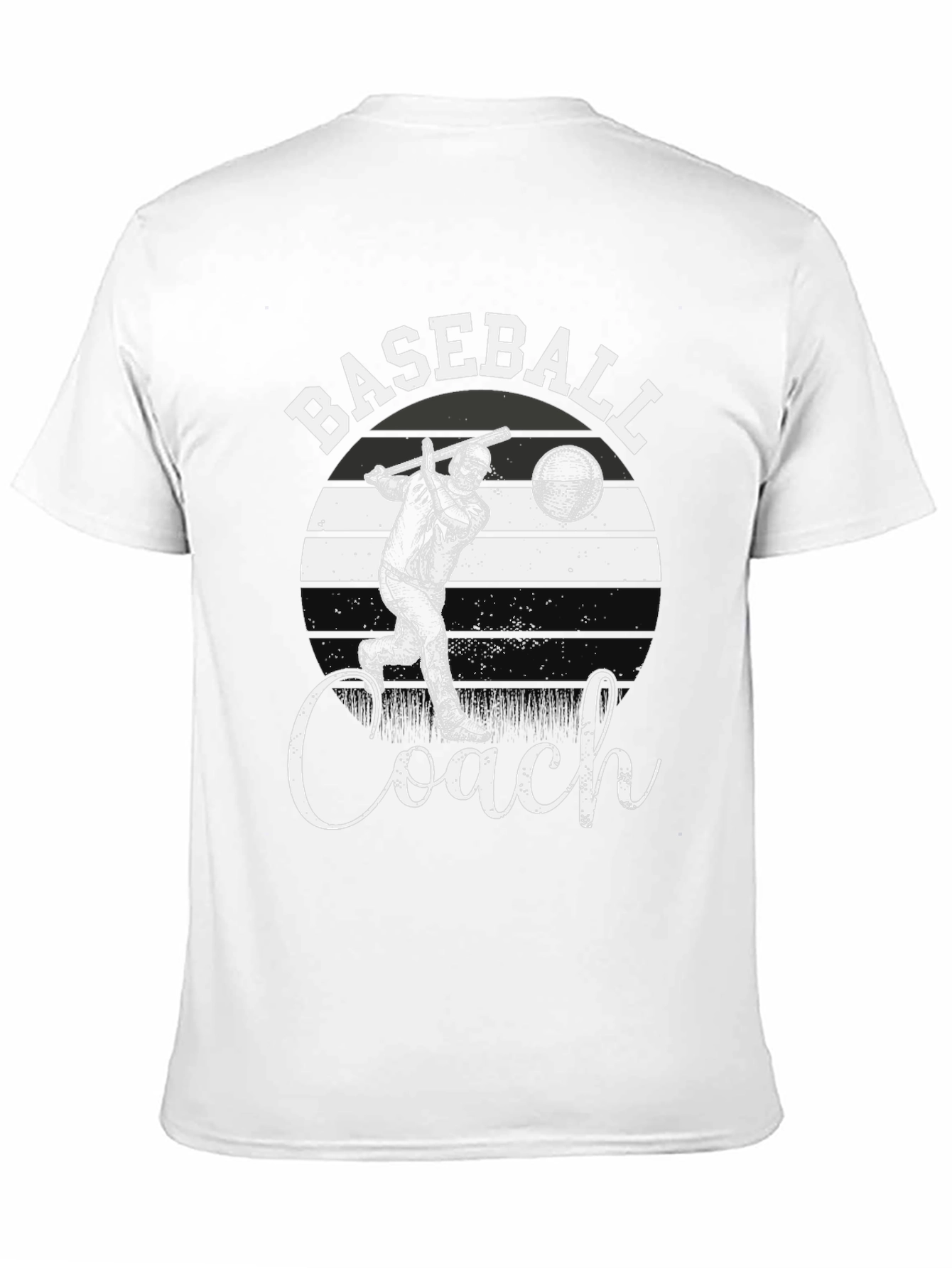 Baseball Coach T-Shirt - Black Tee