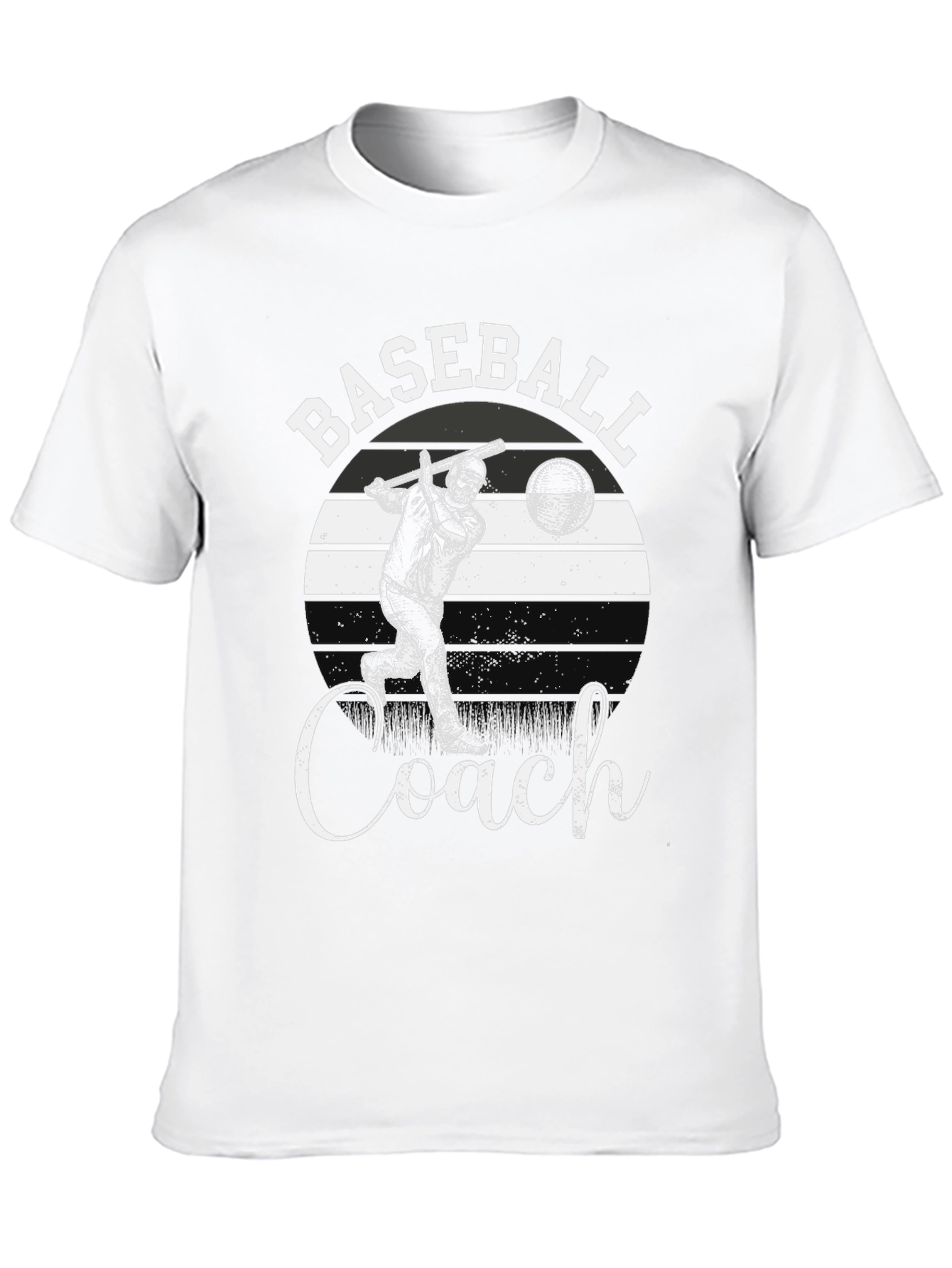 Baseball Coach T-Shirt - Black Tee