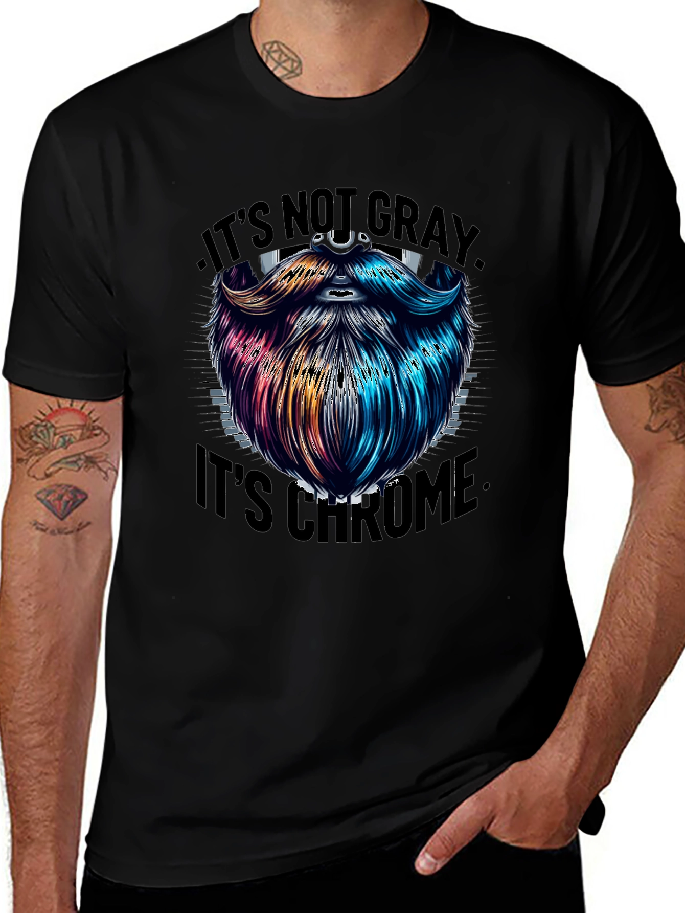 Its Not Gray Its Chrome Graphic T-Shirt