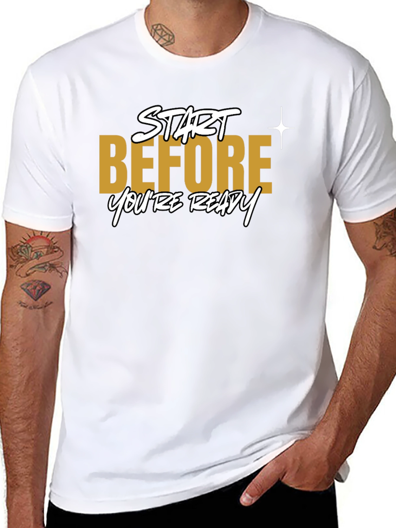 Start Before Youre Ready Black T-Shirt