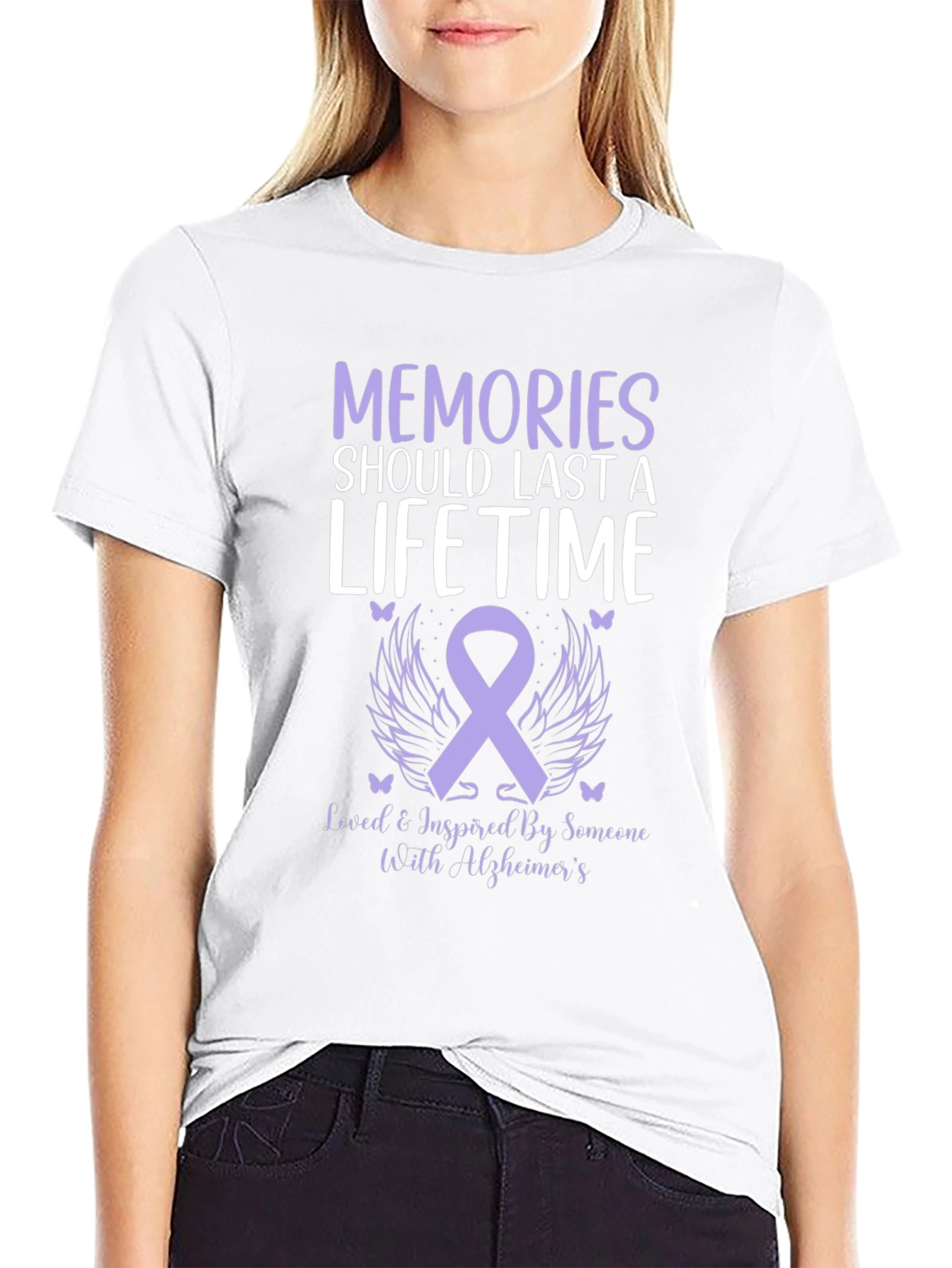 Alzheimers Awareness T-Shirt: Memories Lifetime