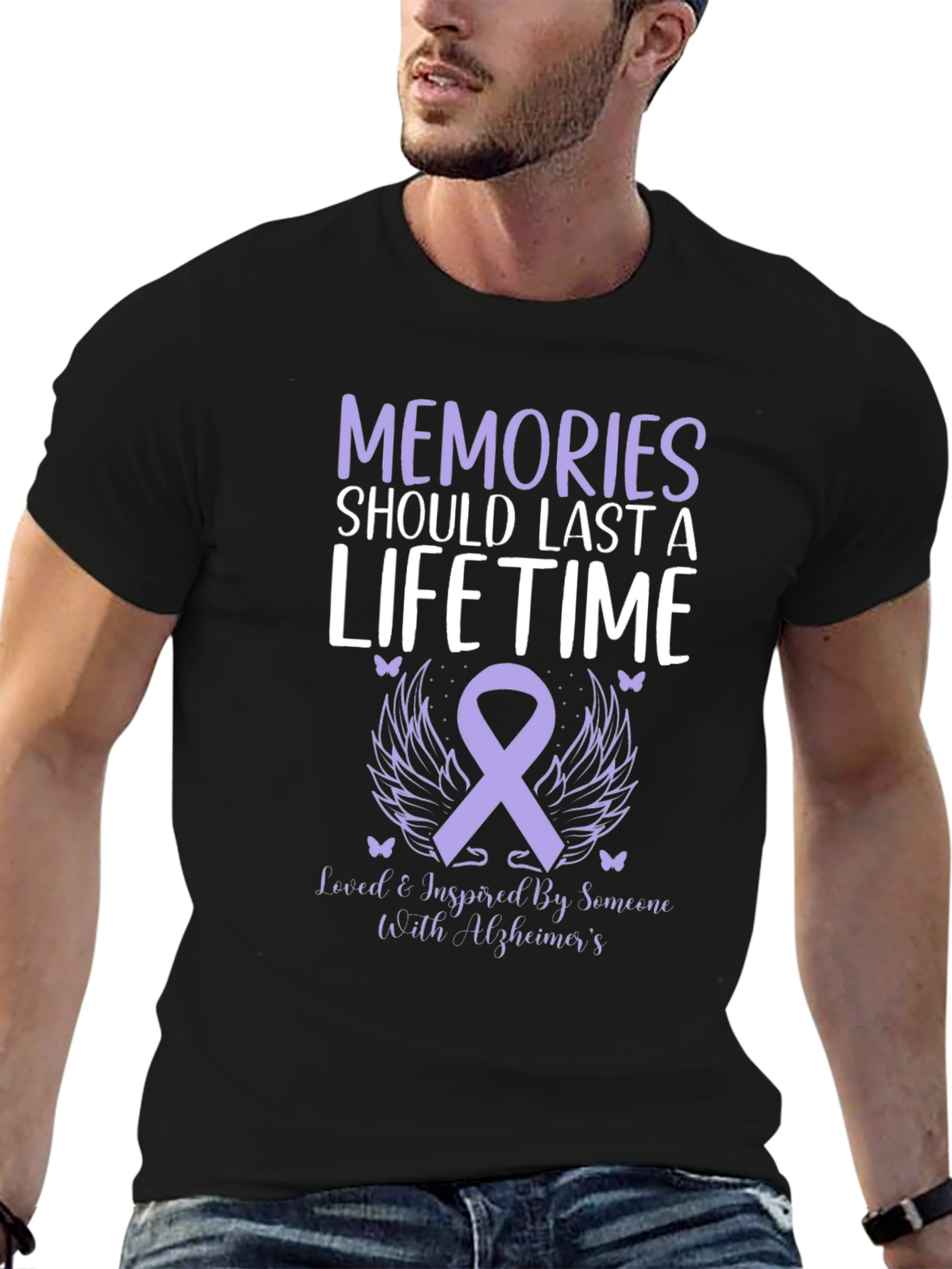 Alzheimers Awareness T-Shirt: Memories Lifetime