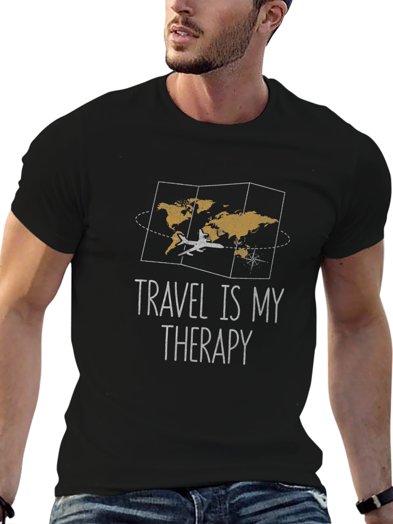 Travel Is My Therapy Graphic T-Shirt