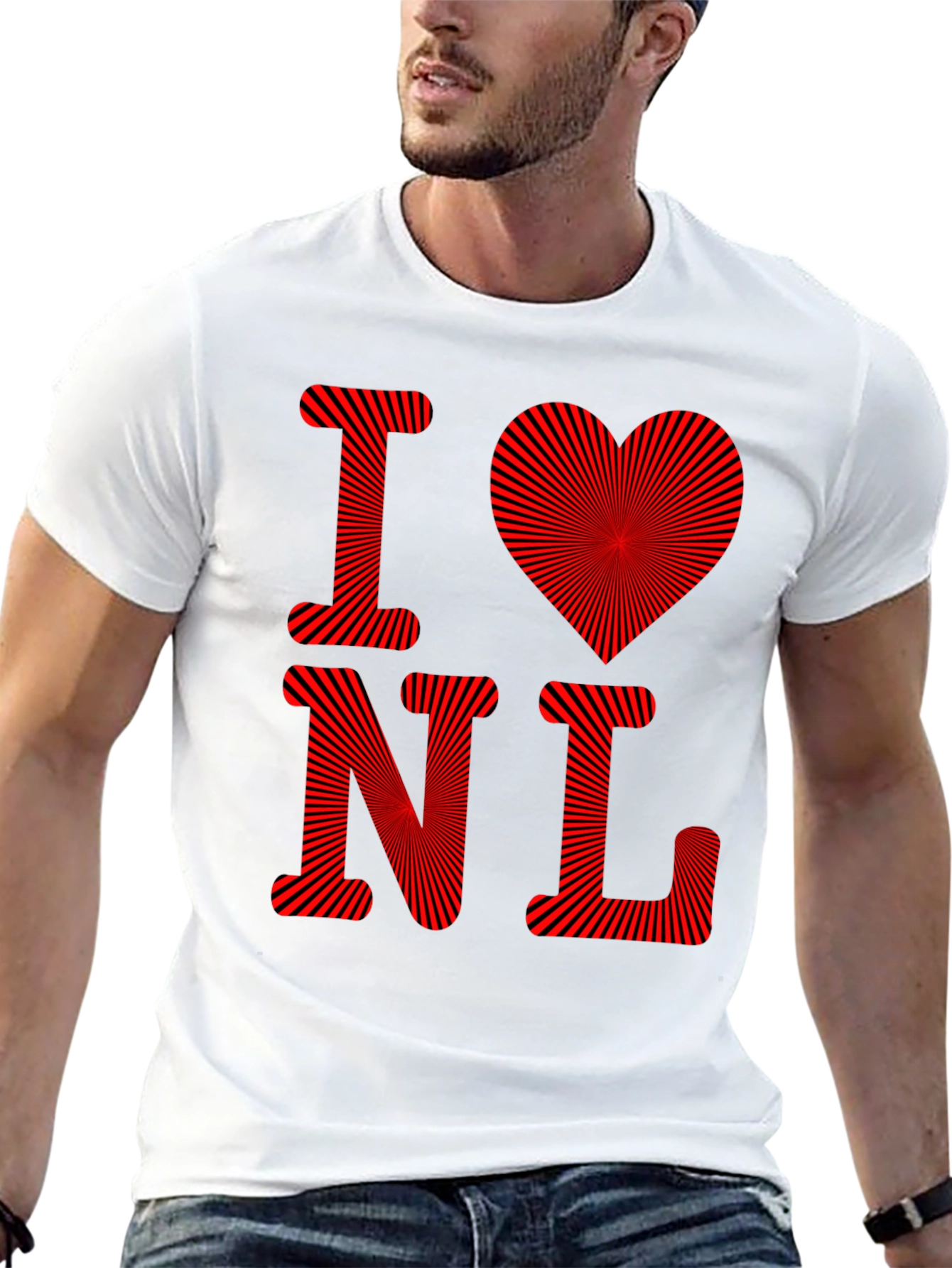 I Love NL T-Shirt - Mens Graphic Tee