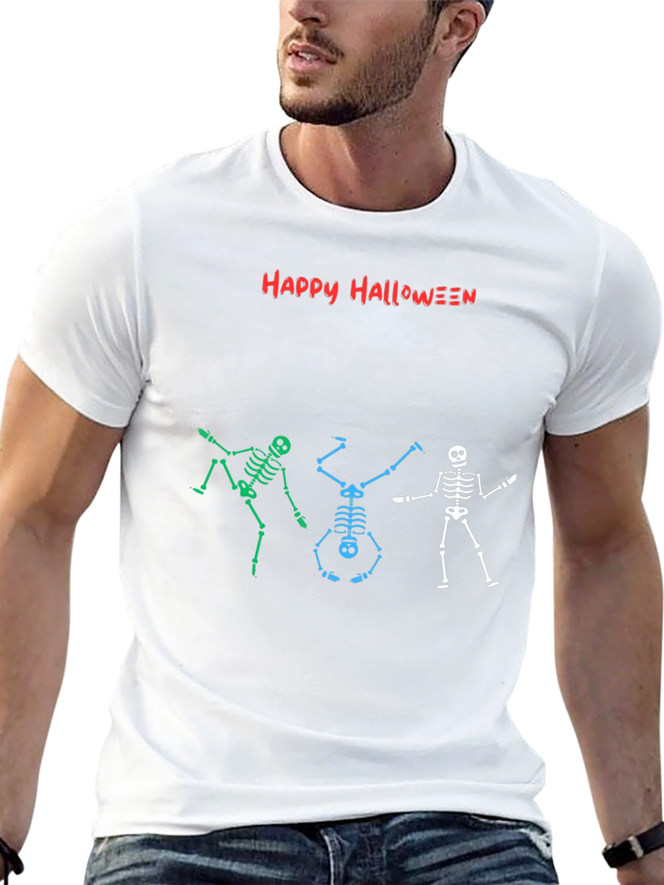 Happy Halloween Skeleton Dance Graphic Tee