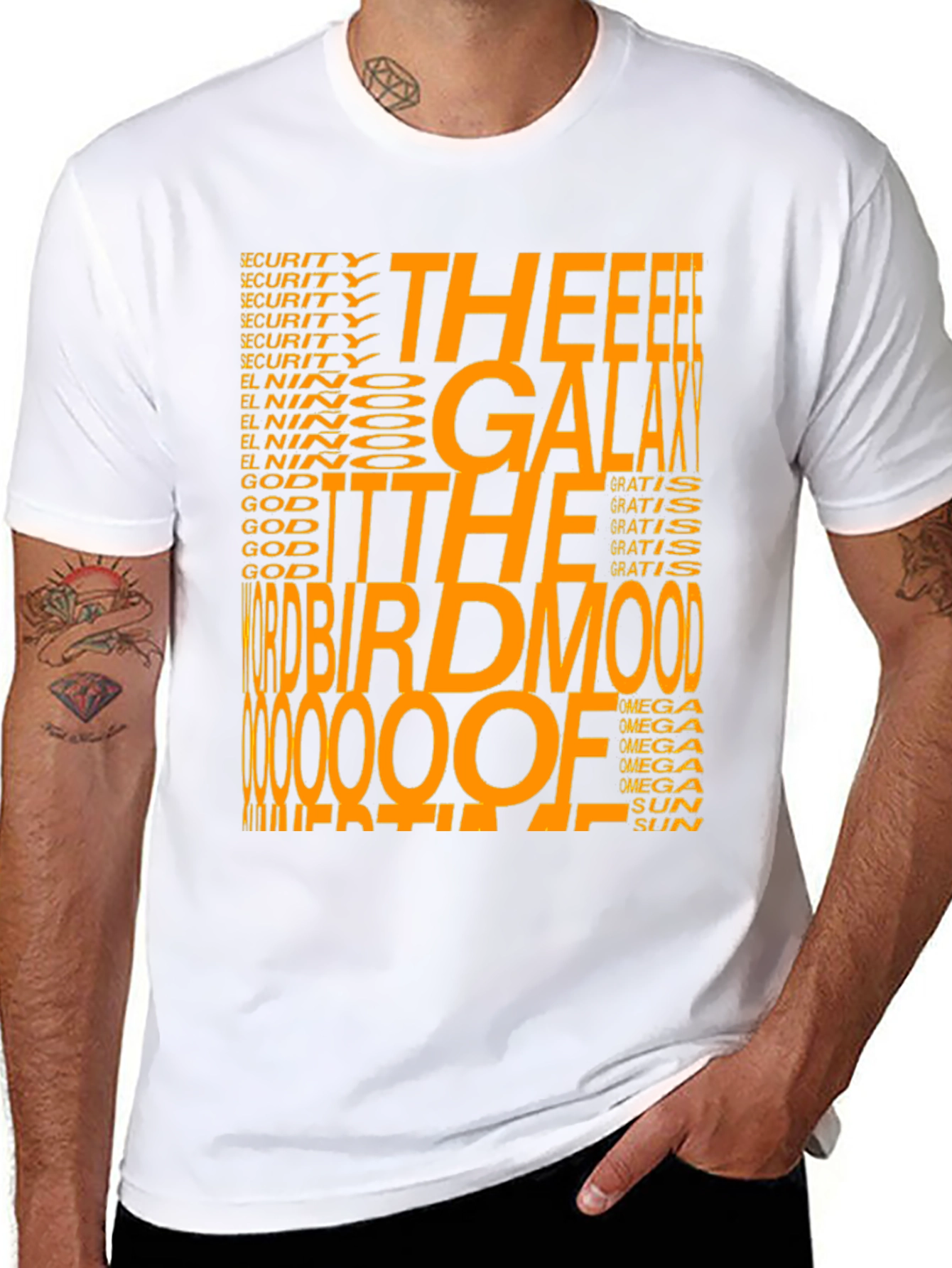 Galaxy Birdmood Graphic Tee - Unisex Black T-Shirt