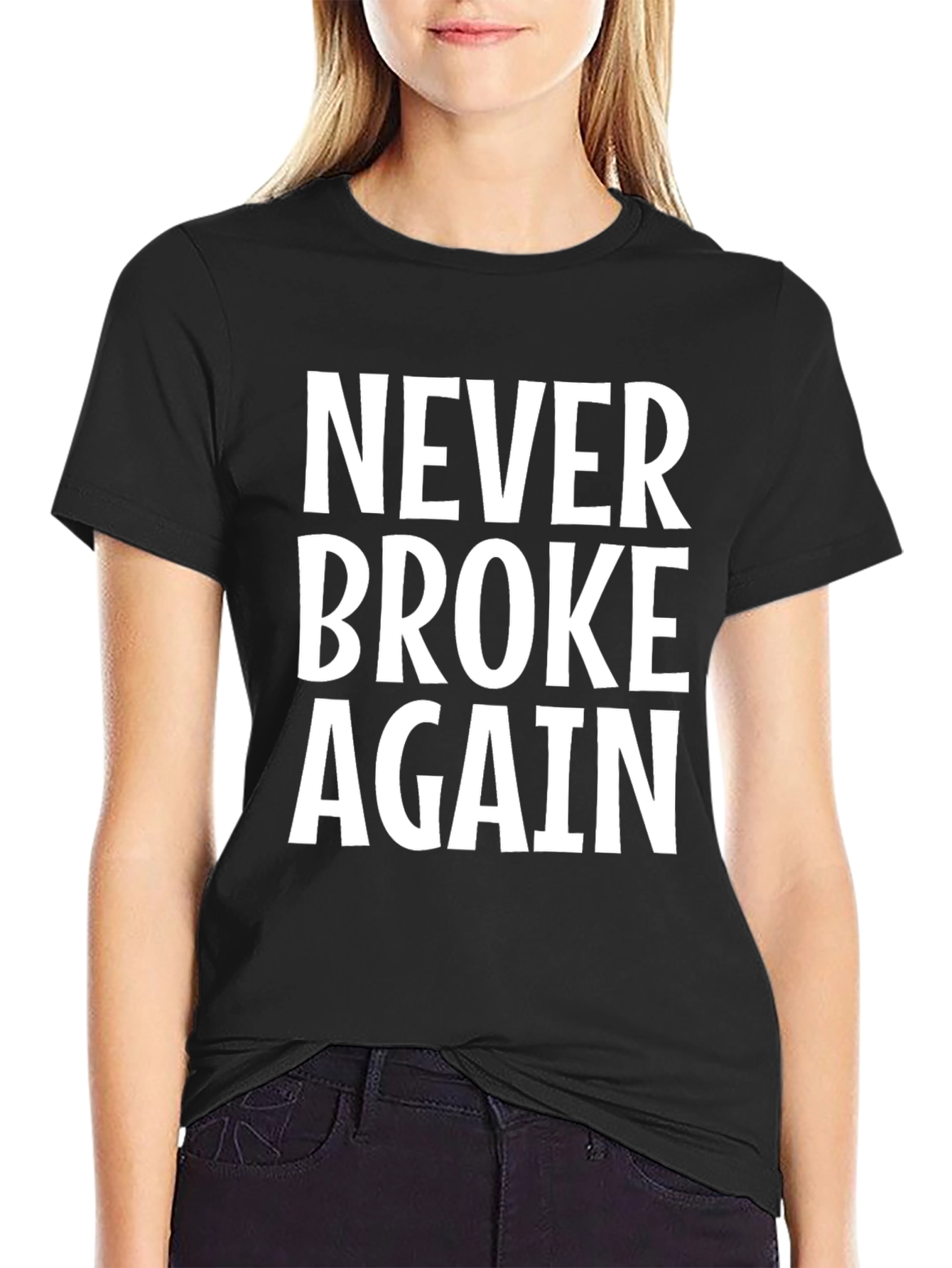 Never Broke Again Graphic Tee - Black