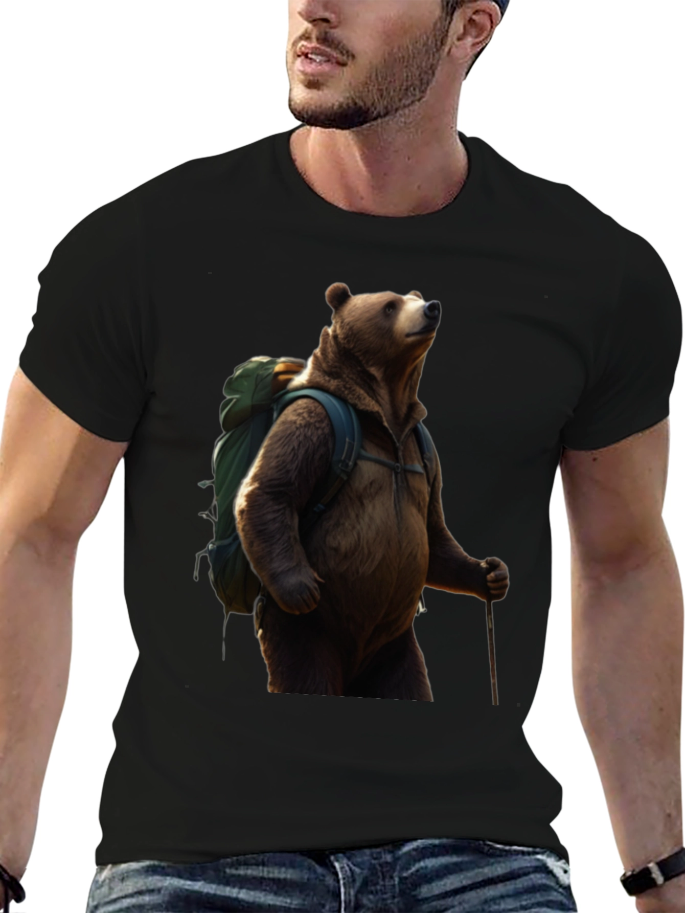 Bear Hiking T-Shirt - Adventure Ready Apparel
