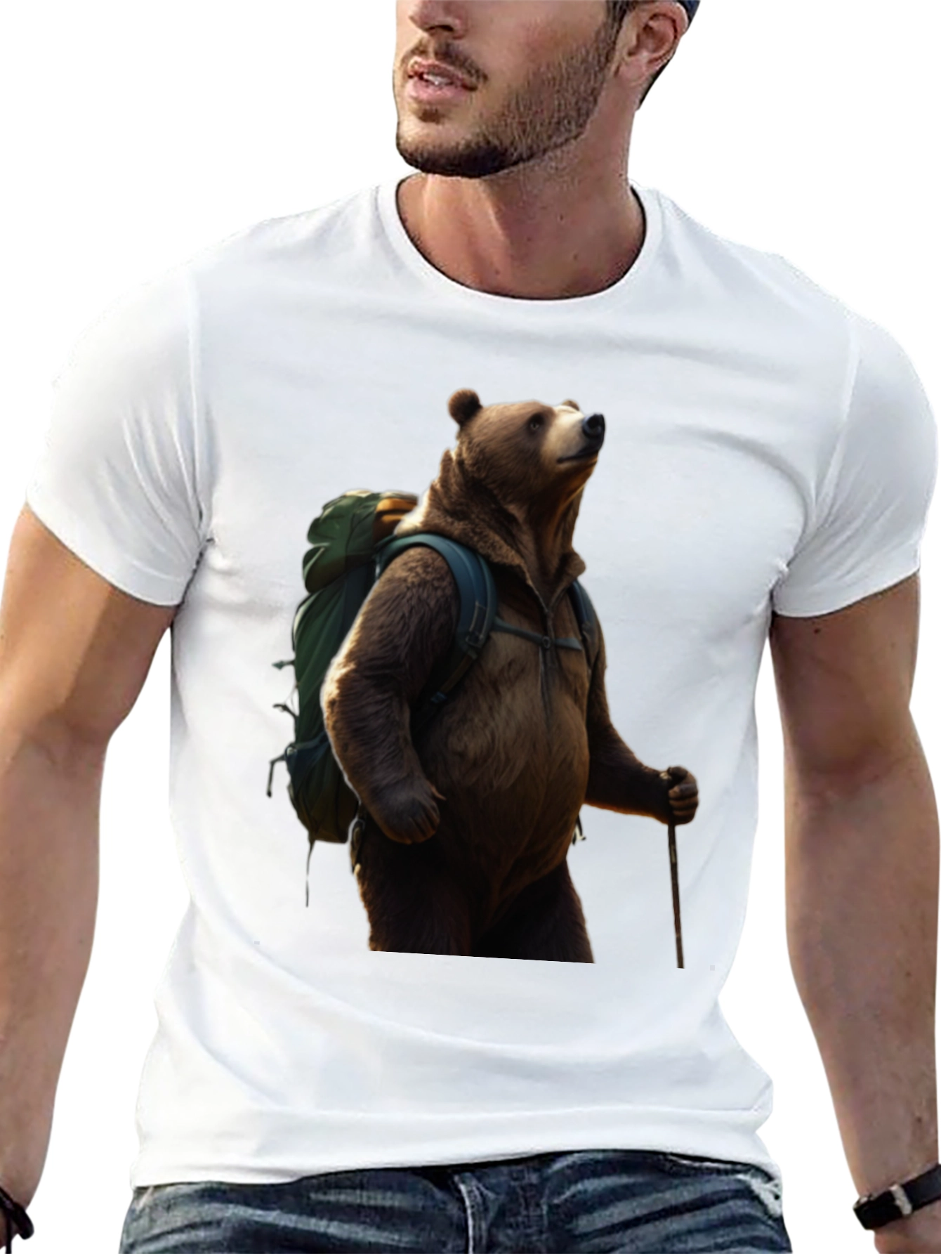 Bear Hiking T-Shirt - Adventure Ready Apparel