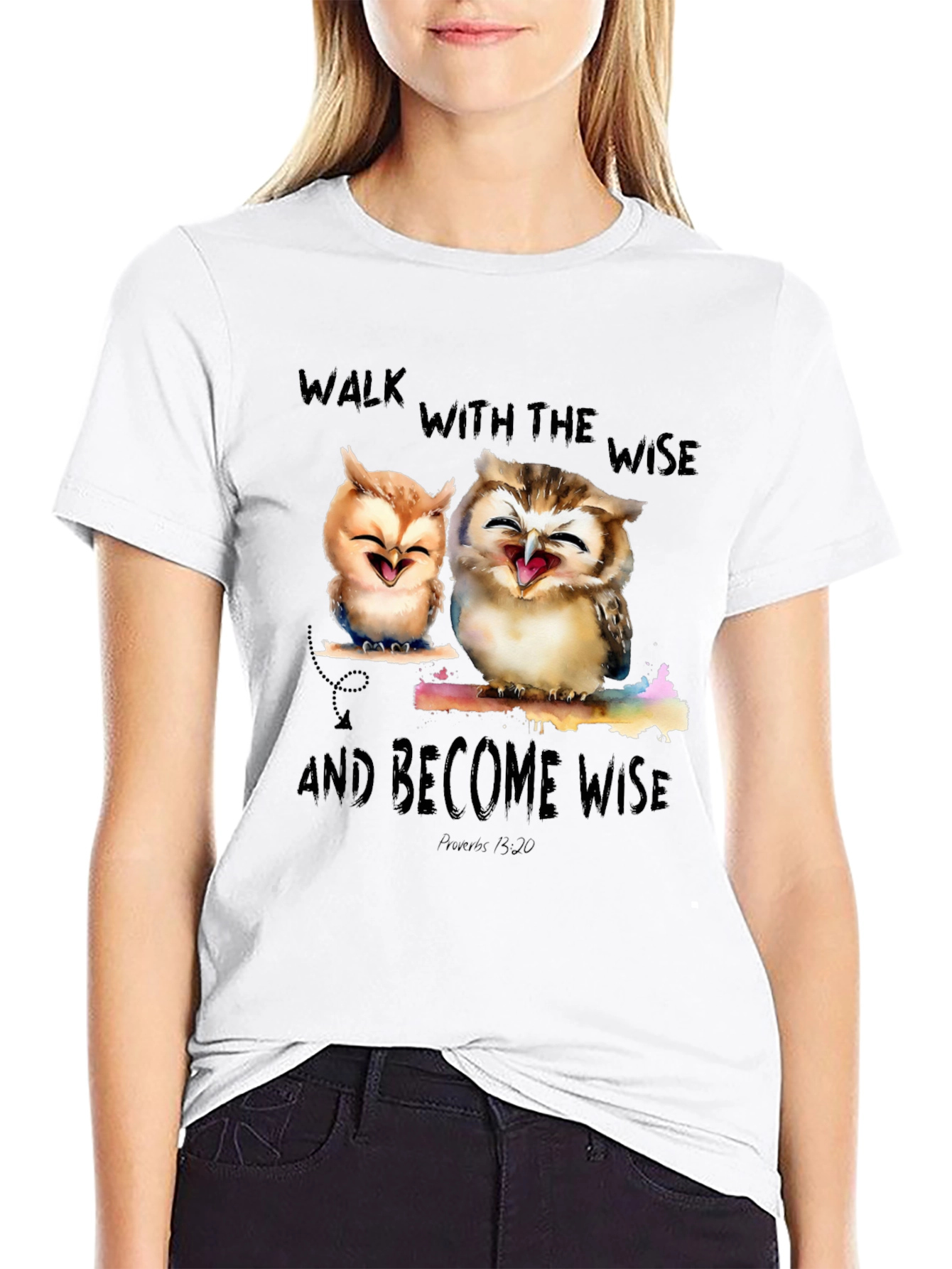 Wise Owls Graphic T-Shirt - Walk with the Wise