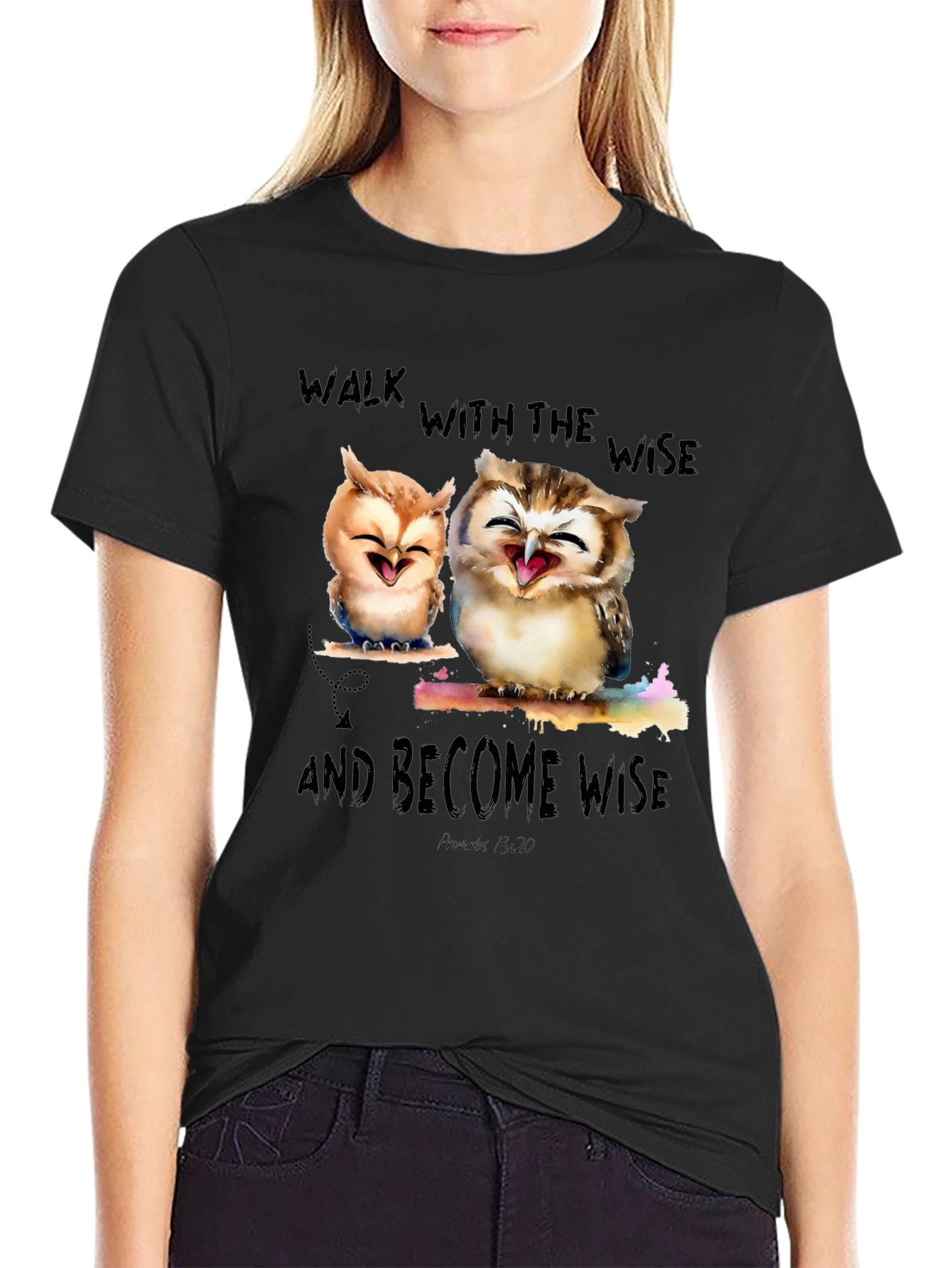 Wise Owls Graphic T-Shirt - Walk with the Wise