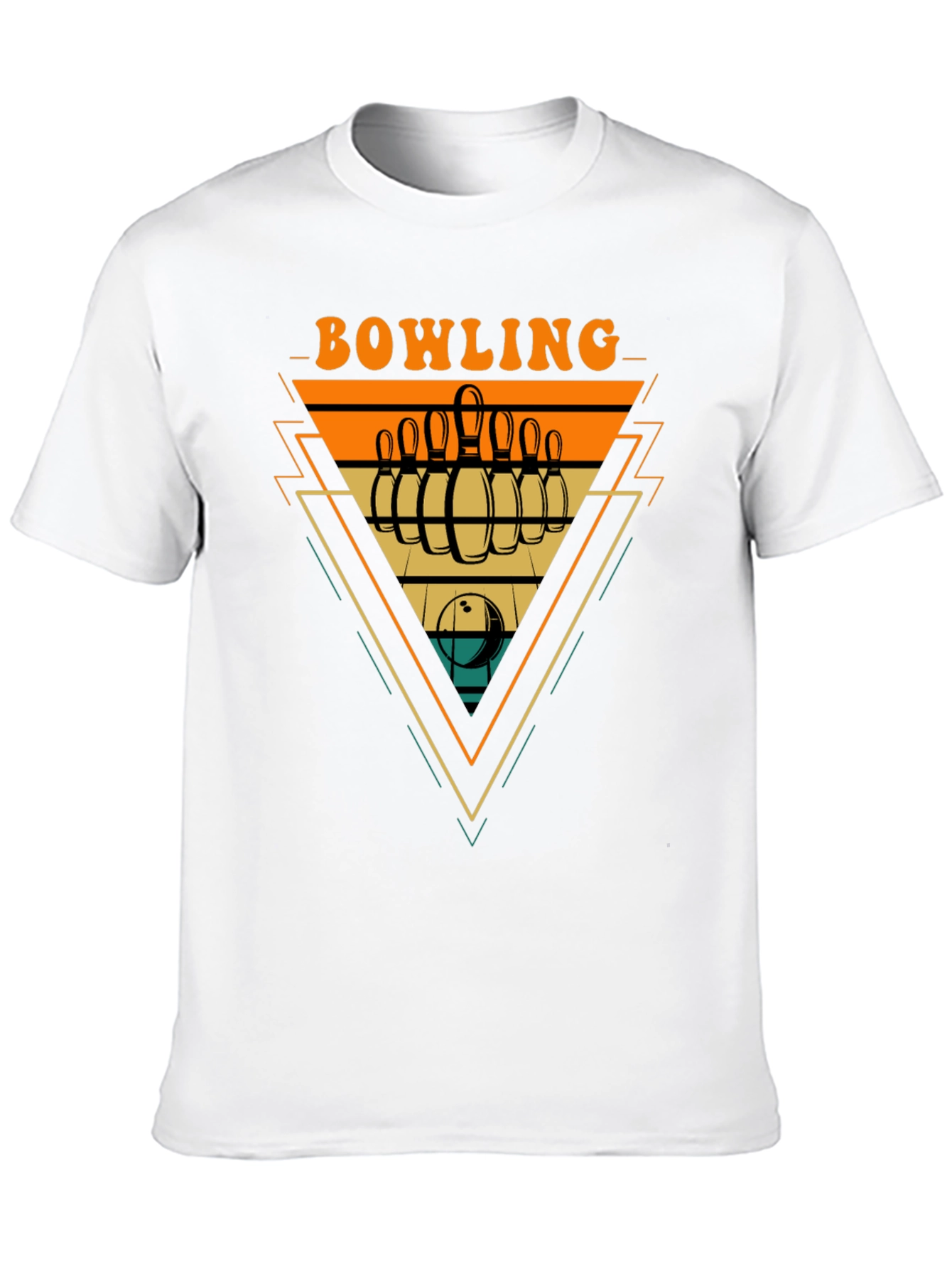 Retro Bowling Graphic Tee - Strike Style