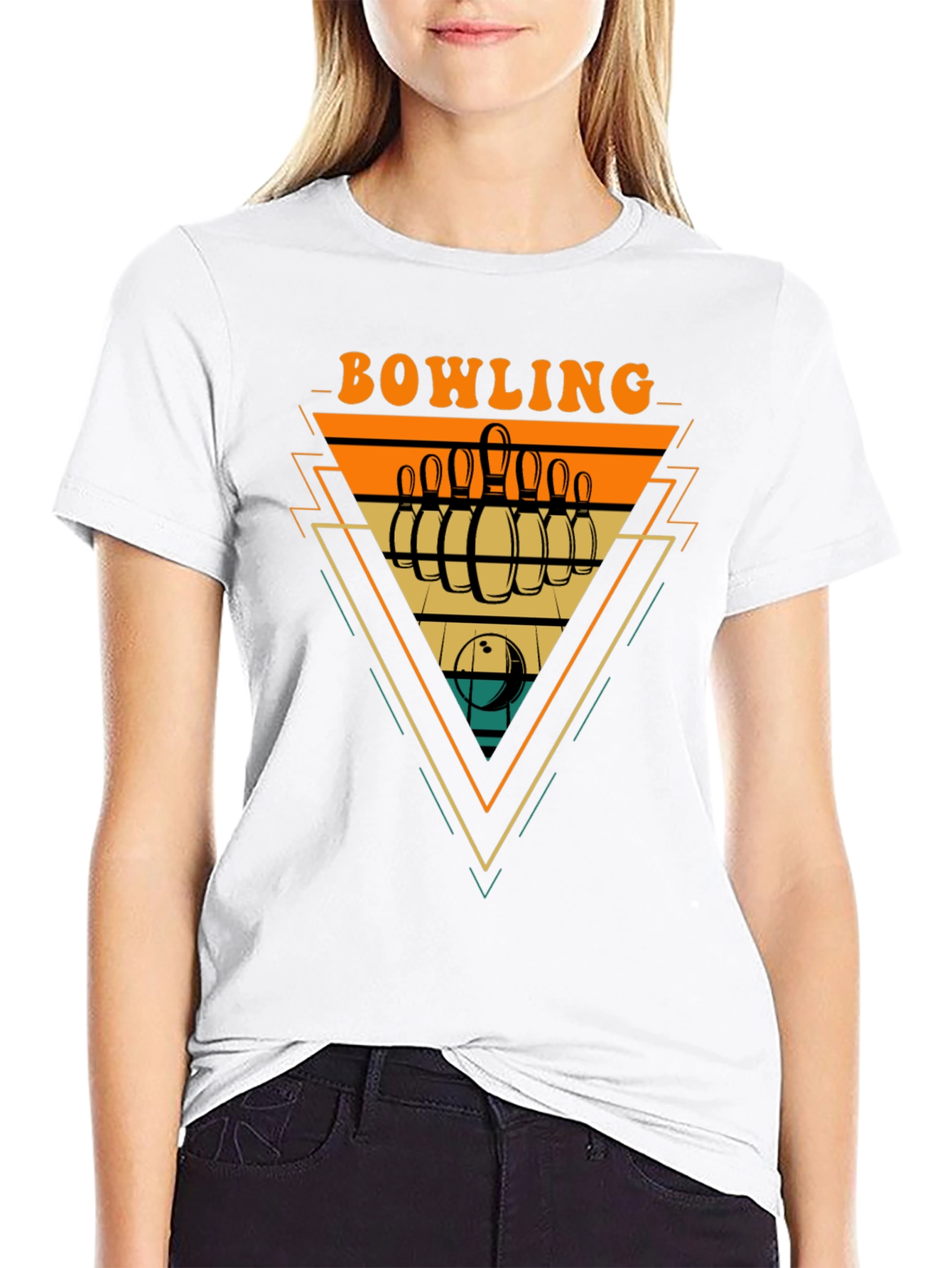 Retro Bowling Graphic Tee - Strike Style