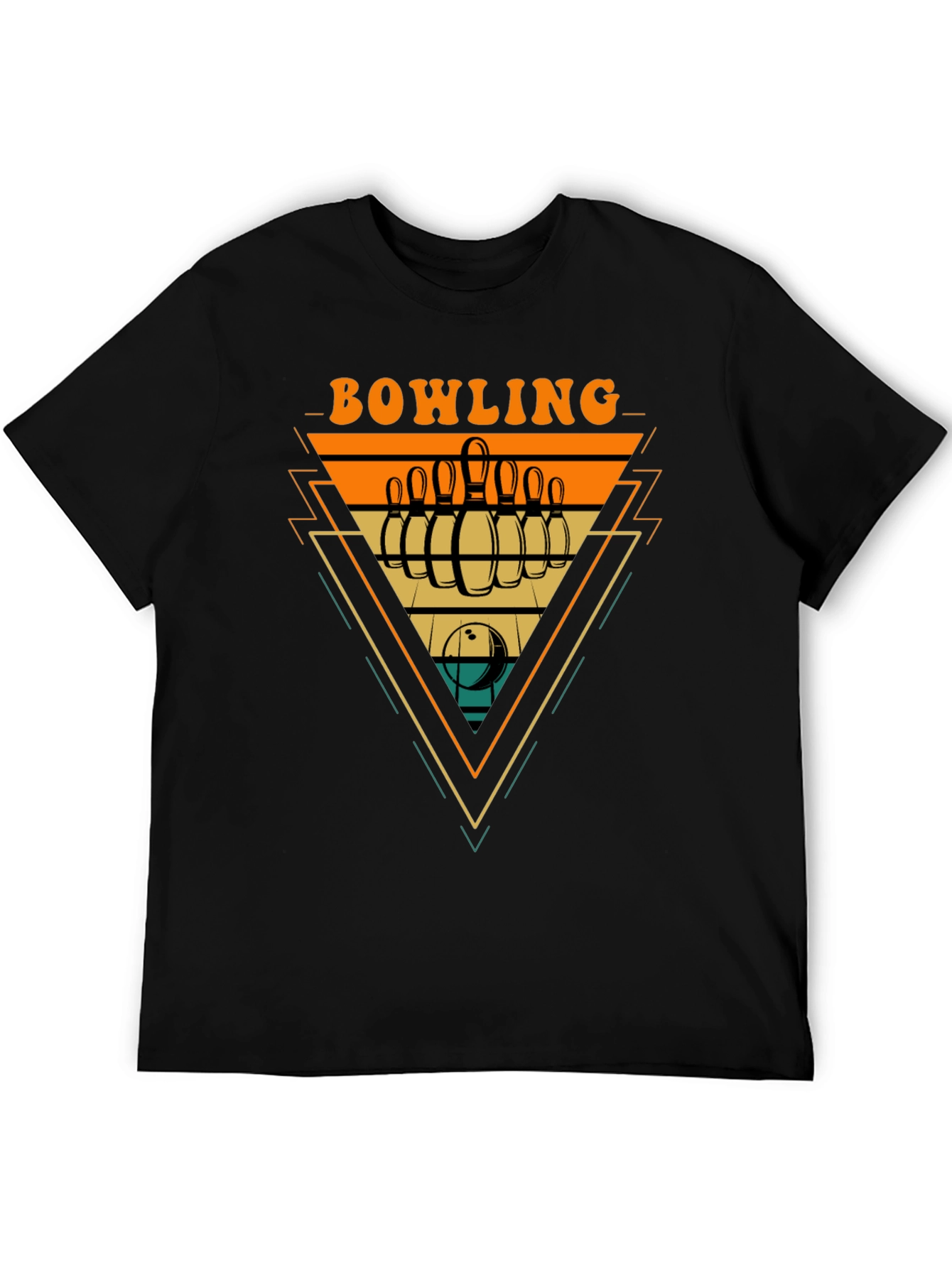 Retro Bowling Graphic Tee - Strike Style