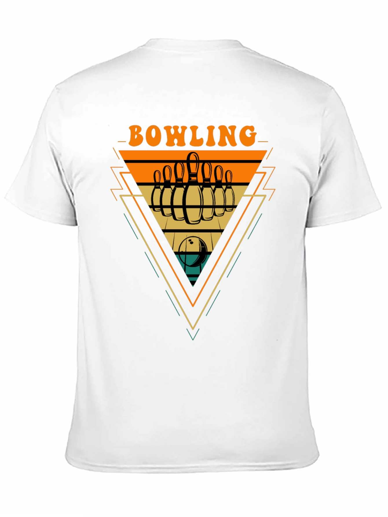 Retro Bowling Graphic Tee - Strike Style