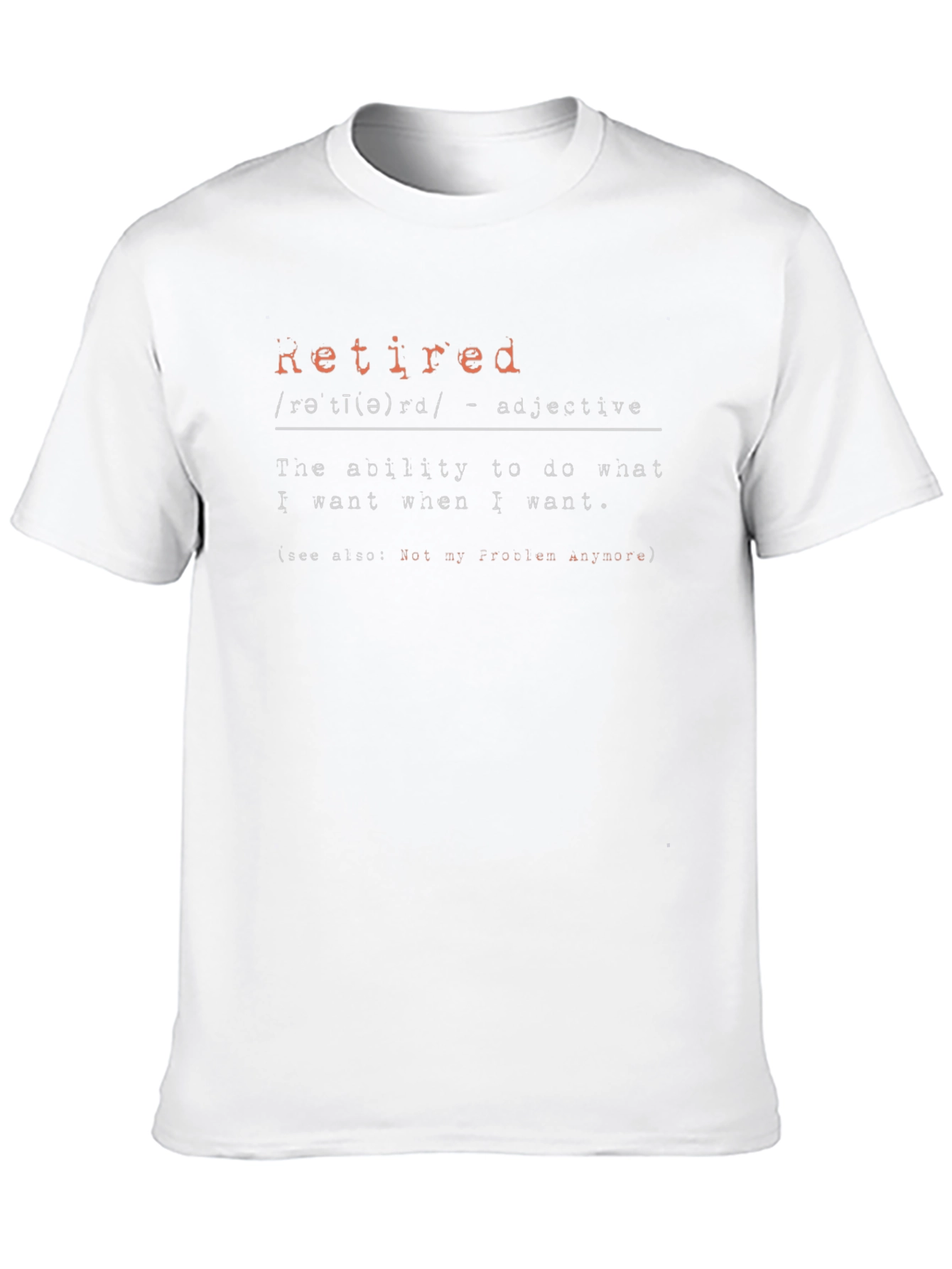 Retired Definition Graphic T-Shirt