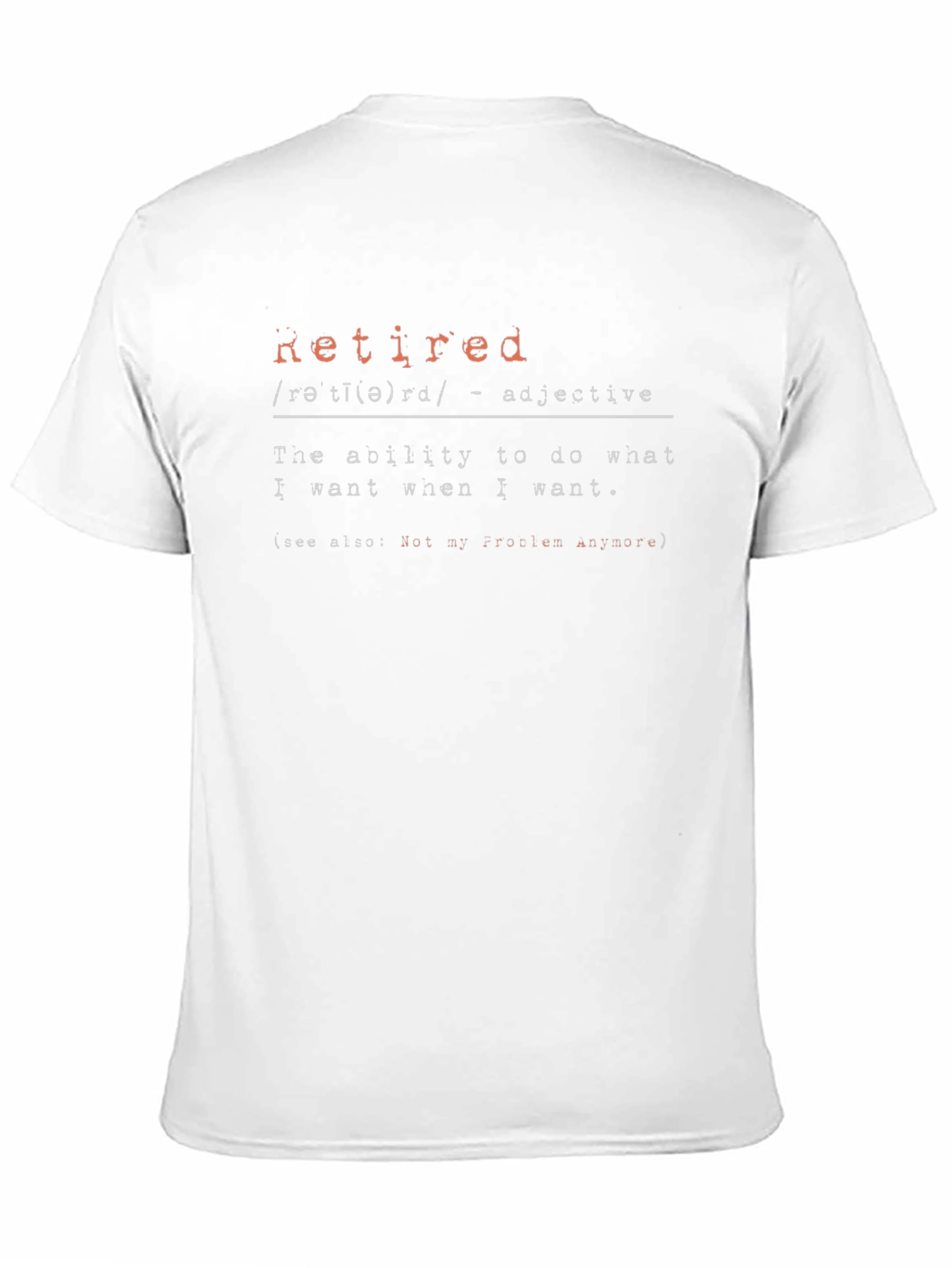 Retired Definition Graphic T-Shirt