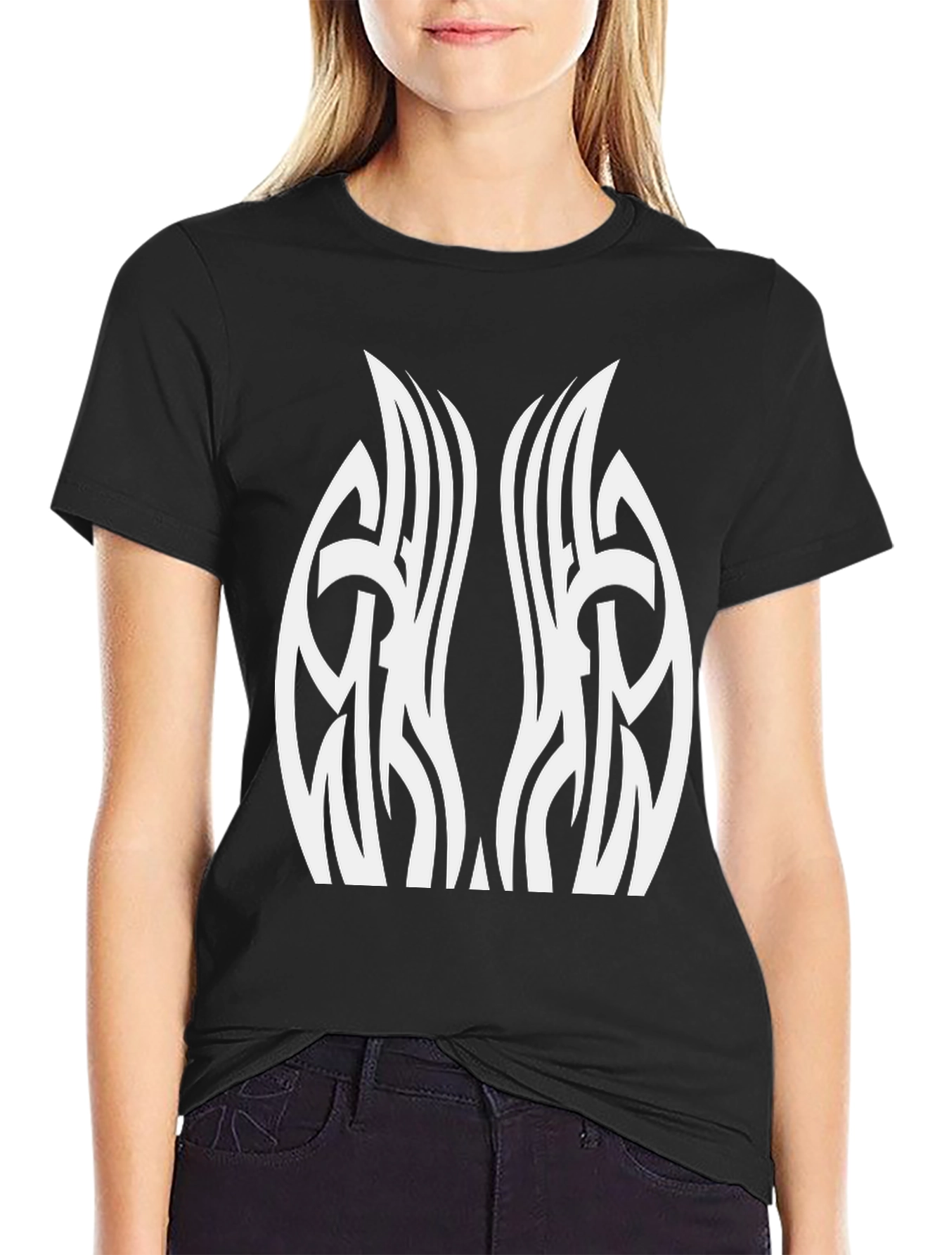 Tribal Graphic Black T-Shirt