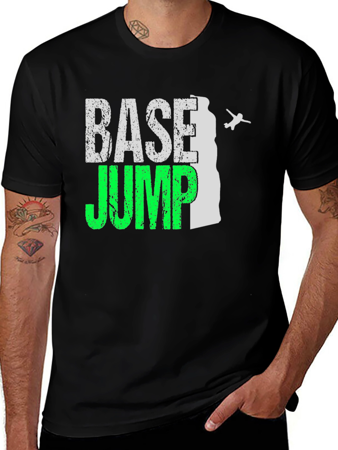 BASE Jump Graphic T-Shirt - Adventure Seeker Tee