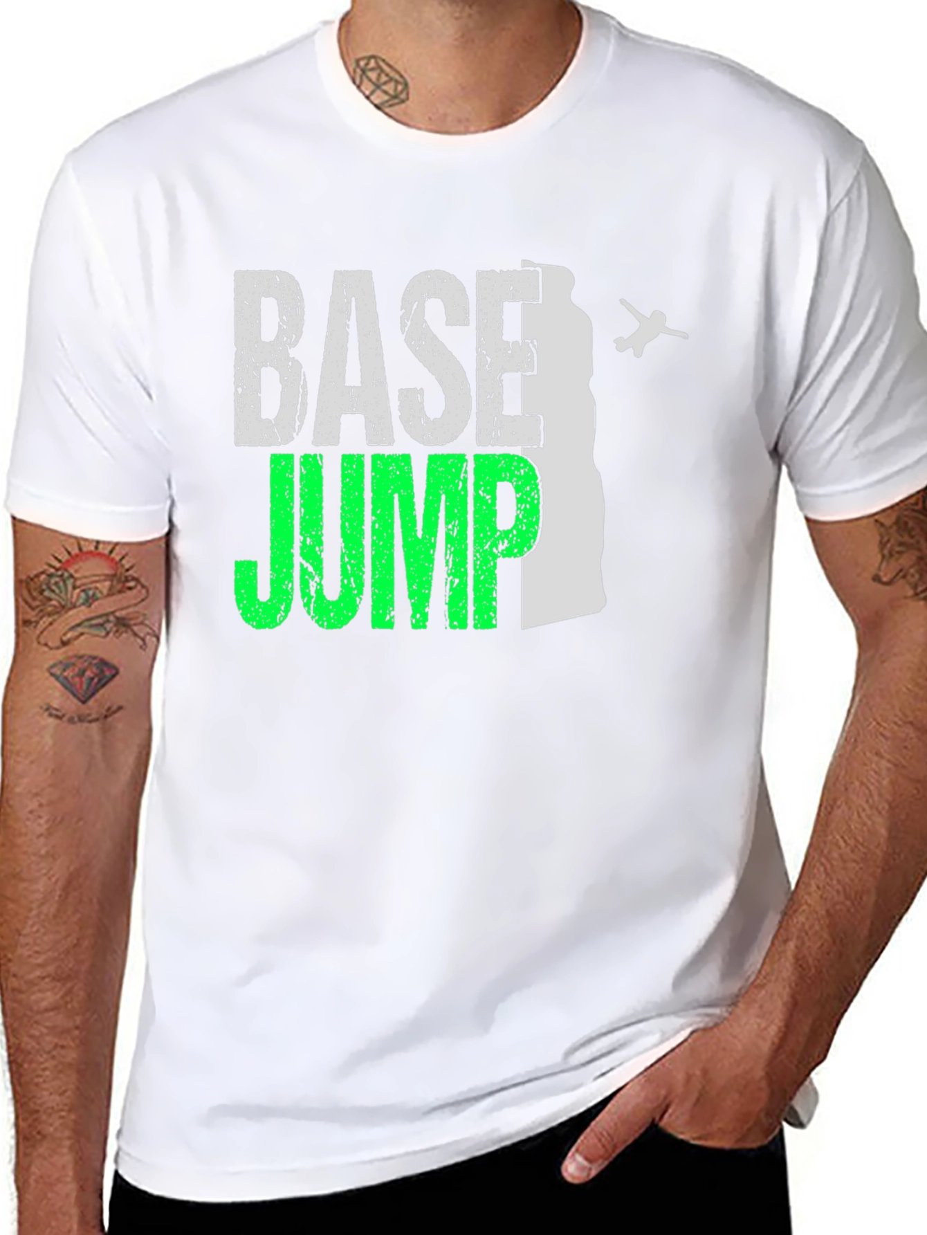 BASE Jump Graphic T-Shirt - Adventure Seeker Tee