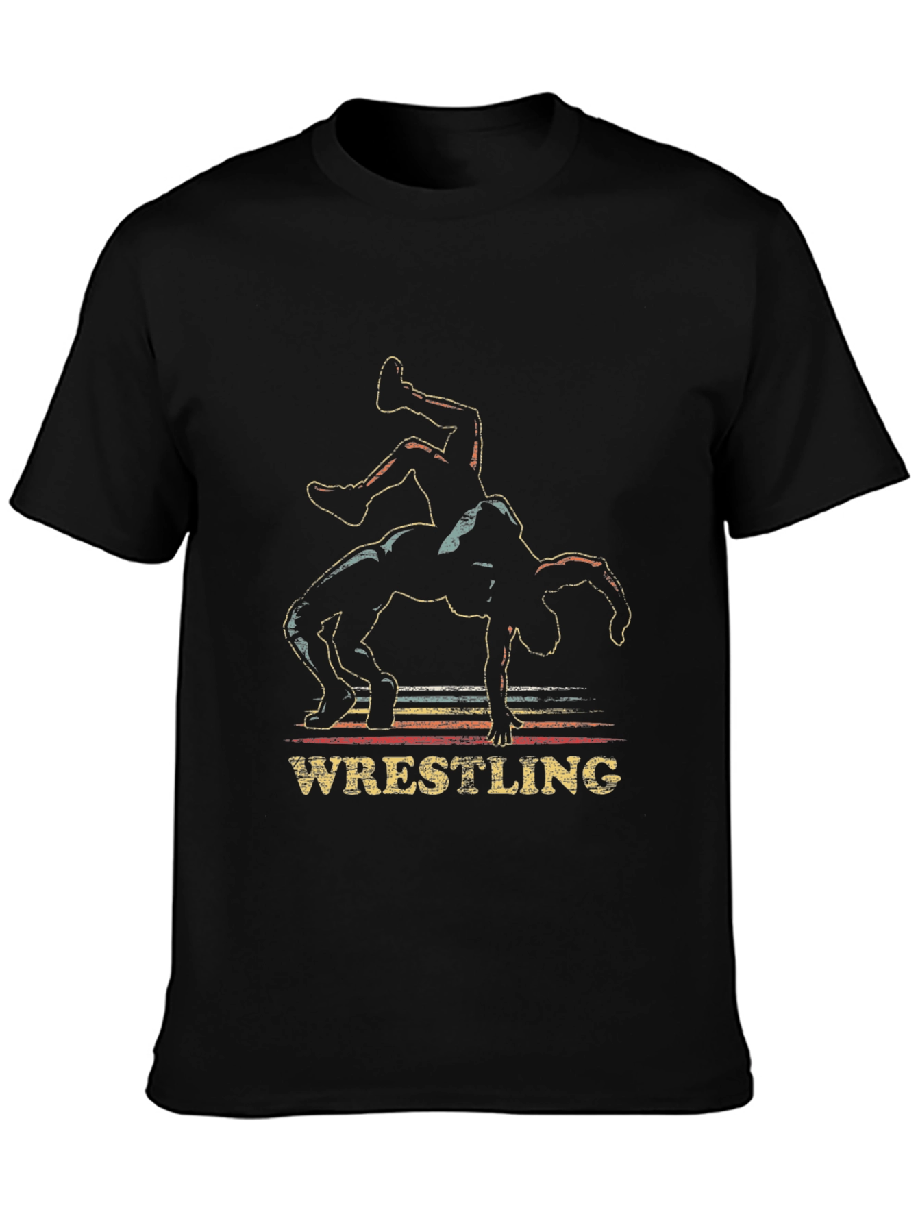 Wrestling Silhouette Graphic Tee
