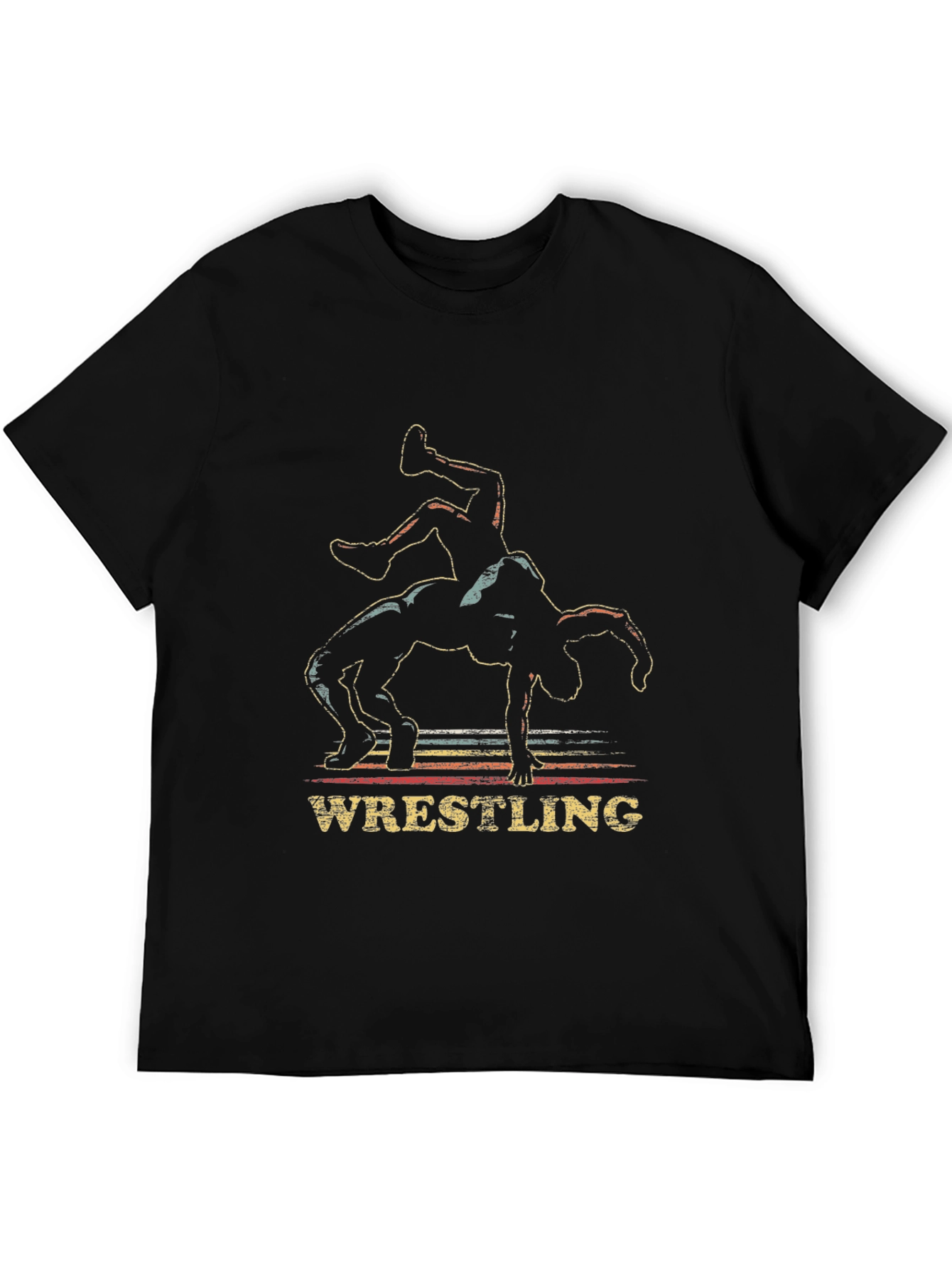 Wrestling Silhouette Graphic Tee