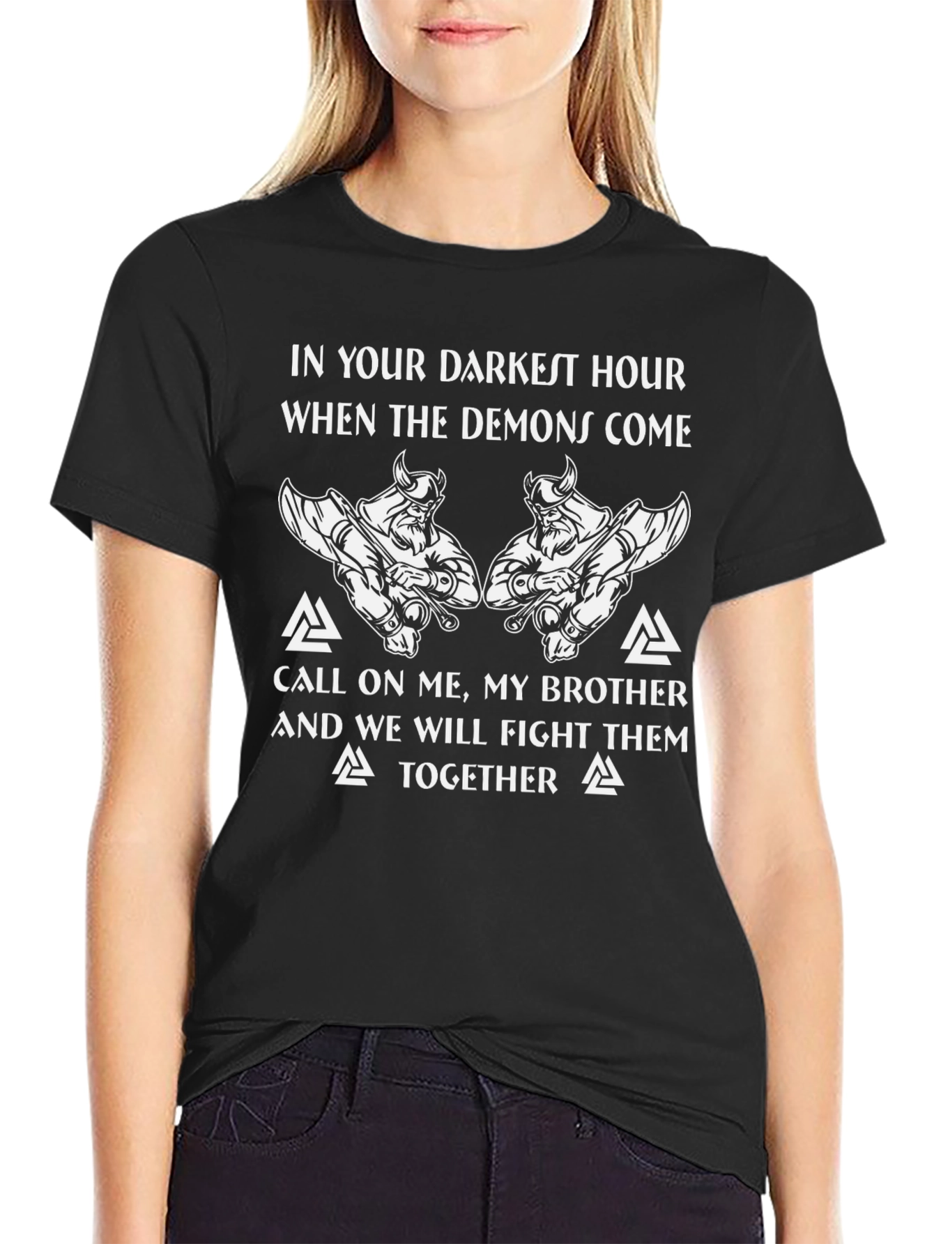 Viking Brothers Graphic T-Shirt - Fight Together