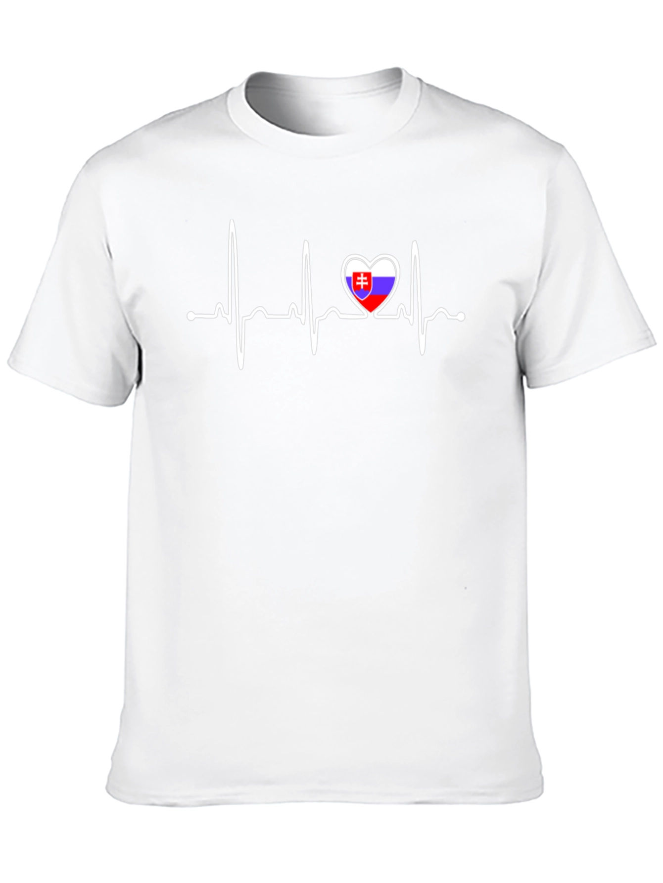 Slovakia Flag Heartbeat T-Shirt