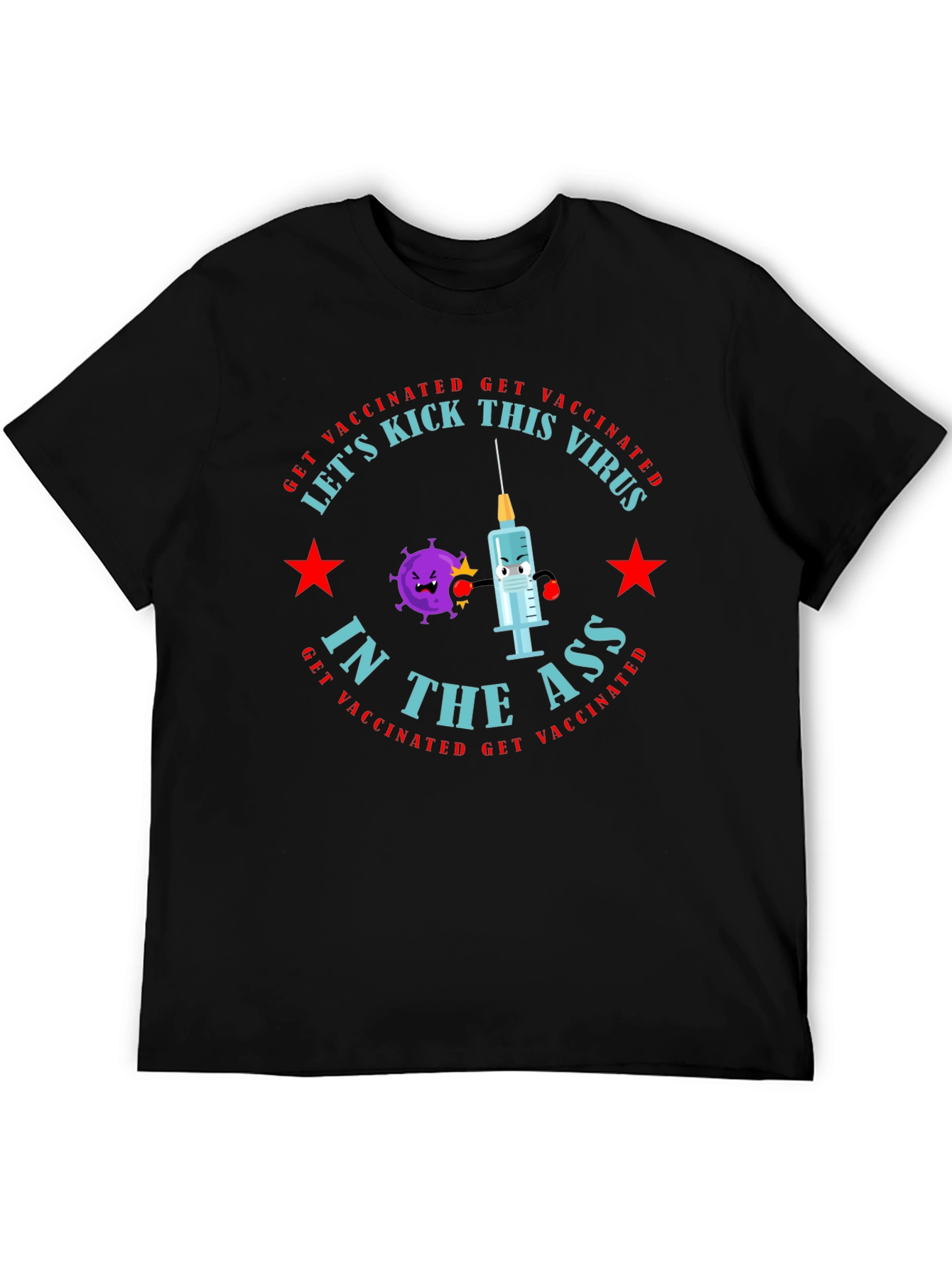 Vaccinated Virus Kick T-Shirt