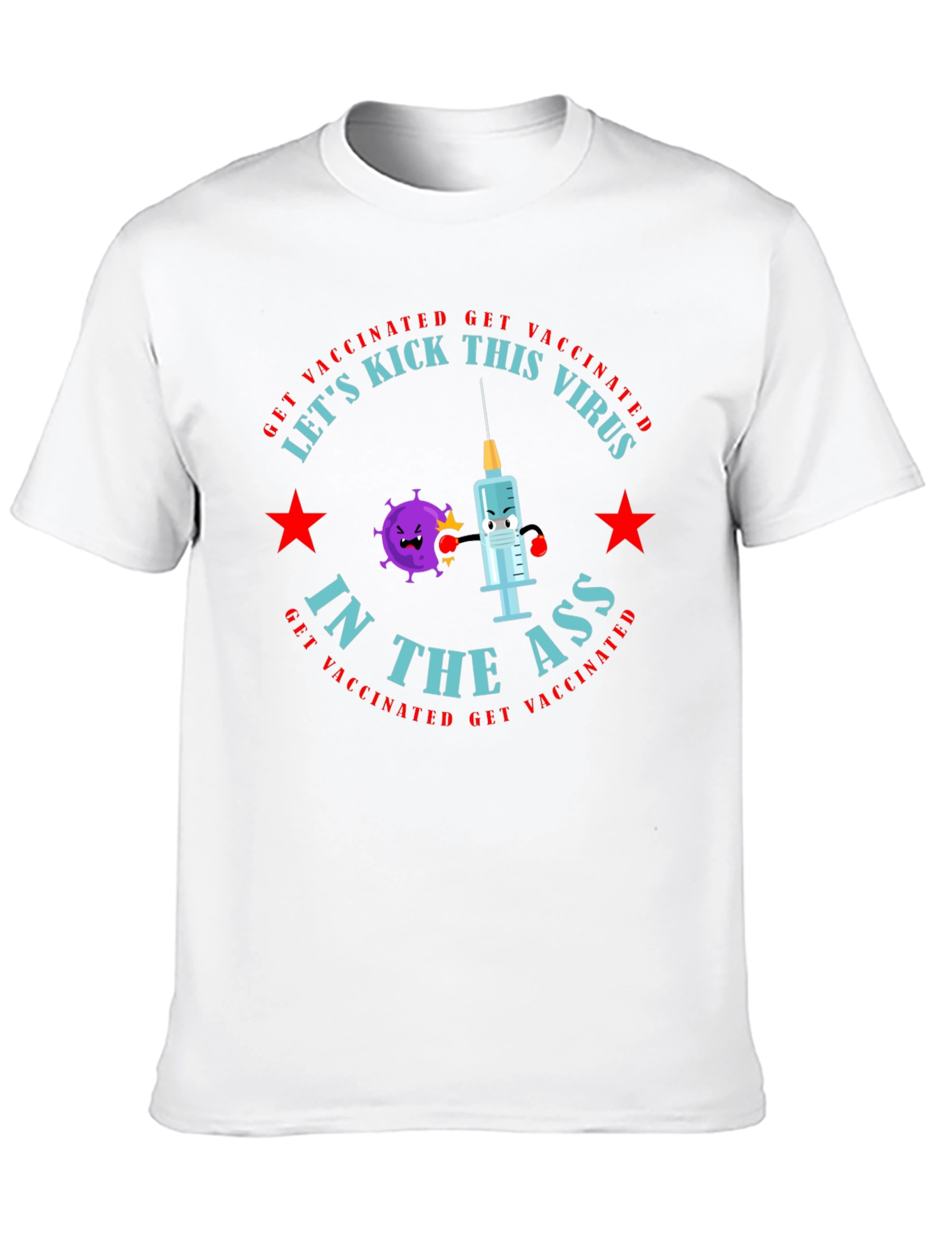 Vaccinated Virus Kick T-Shirt