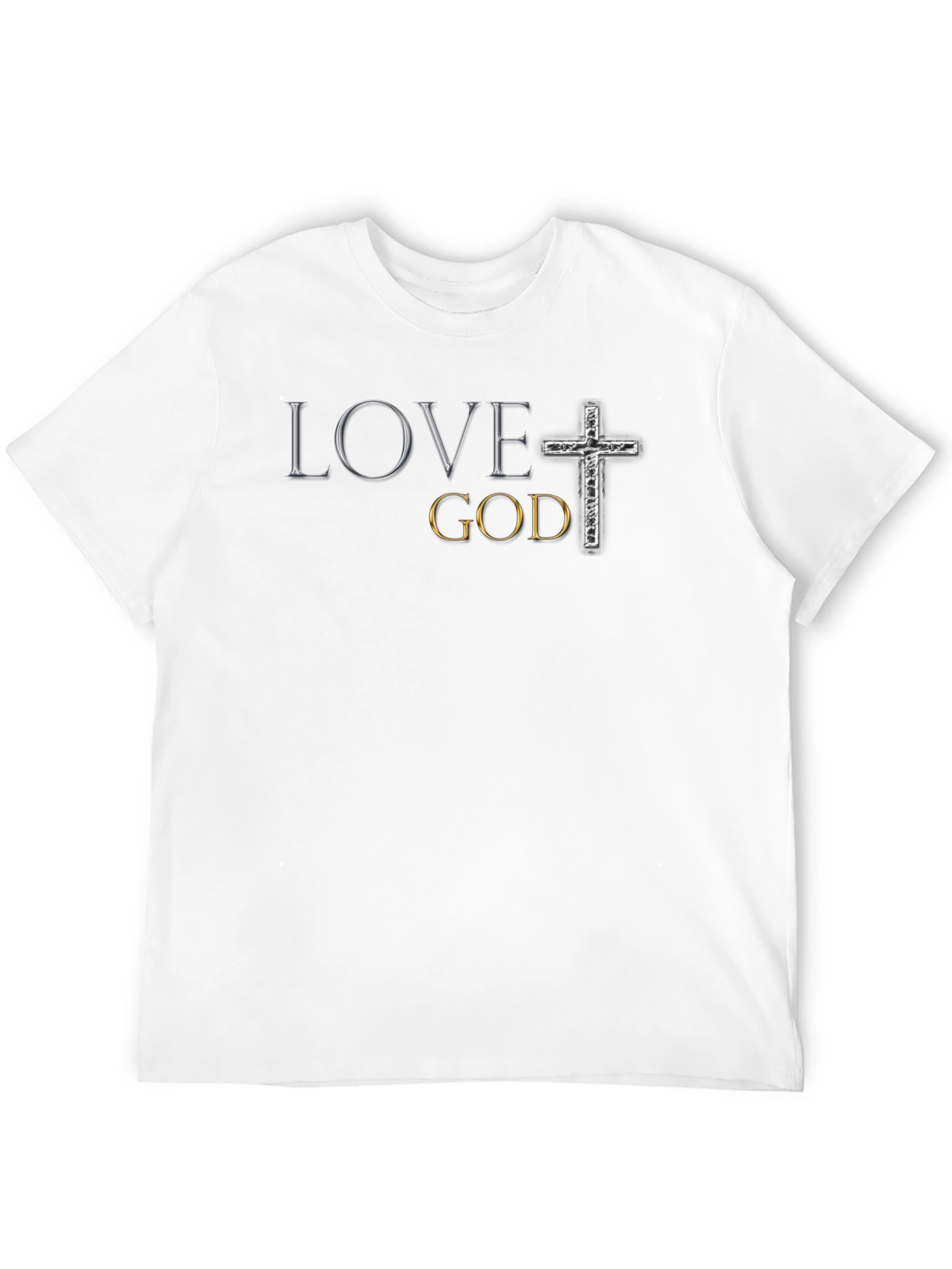 Love God Graphic T-Shirt - Christian Faith Tee