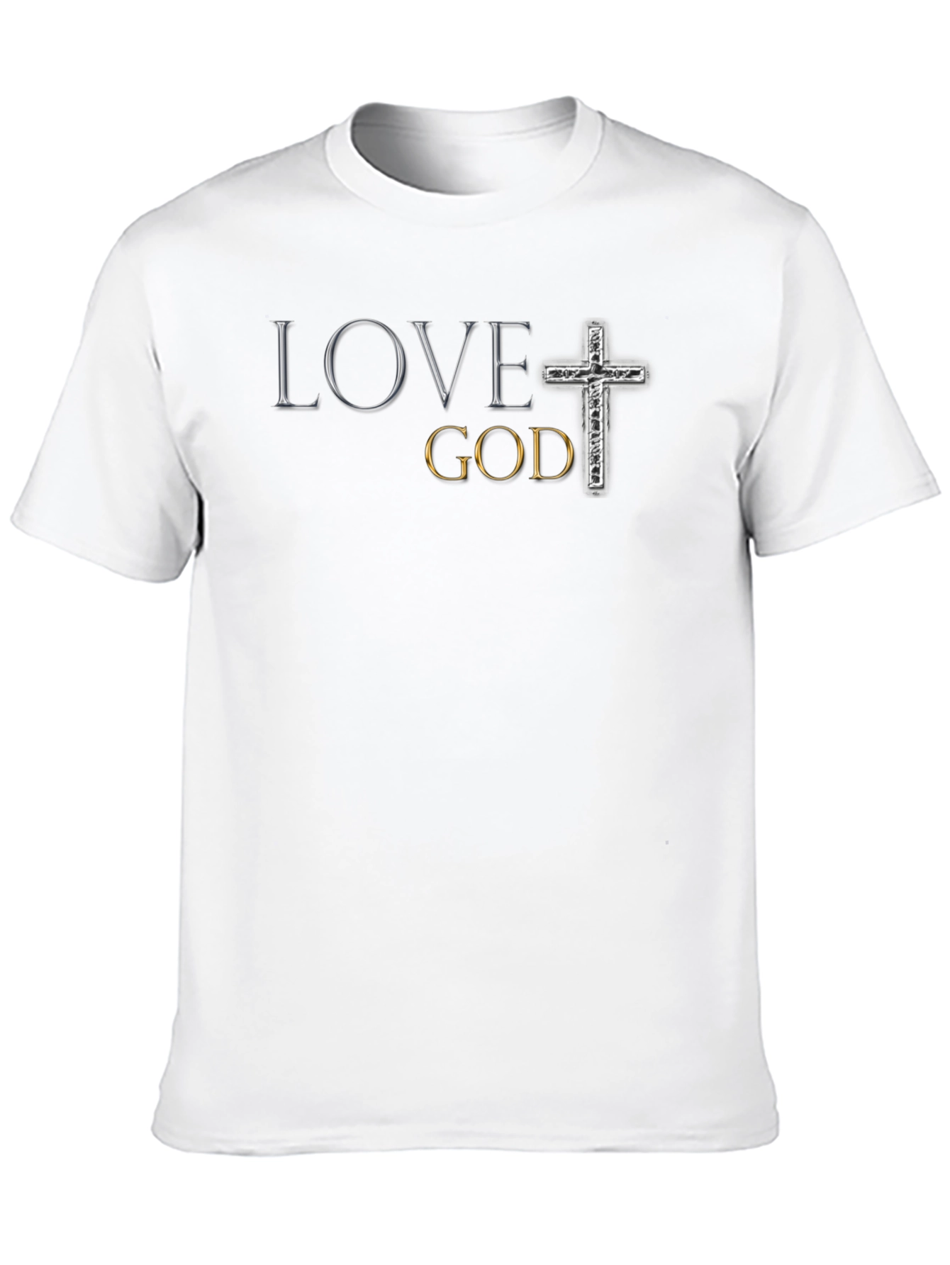Love God Graphic T-Shirt - Christian Faith Tee
