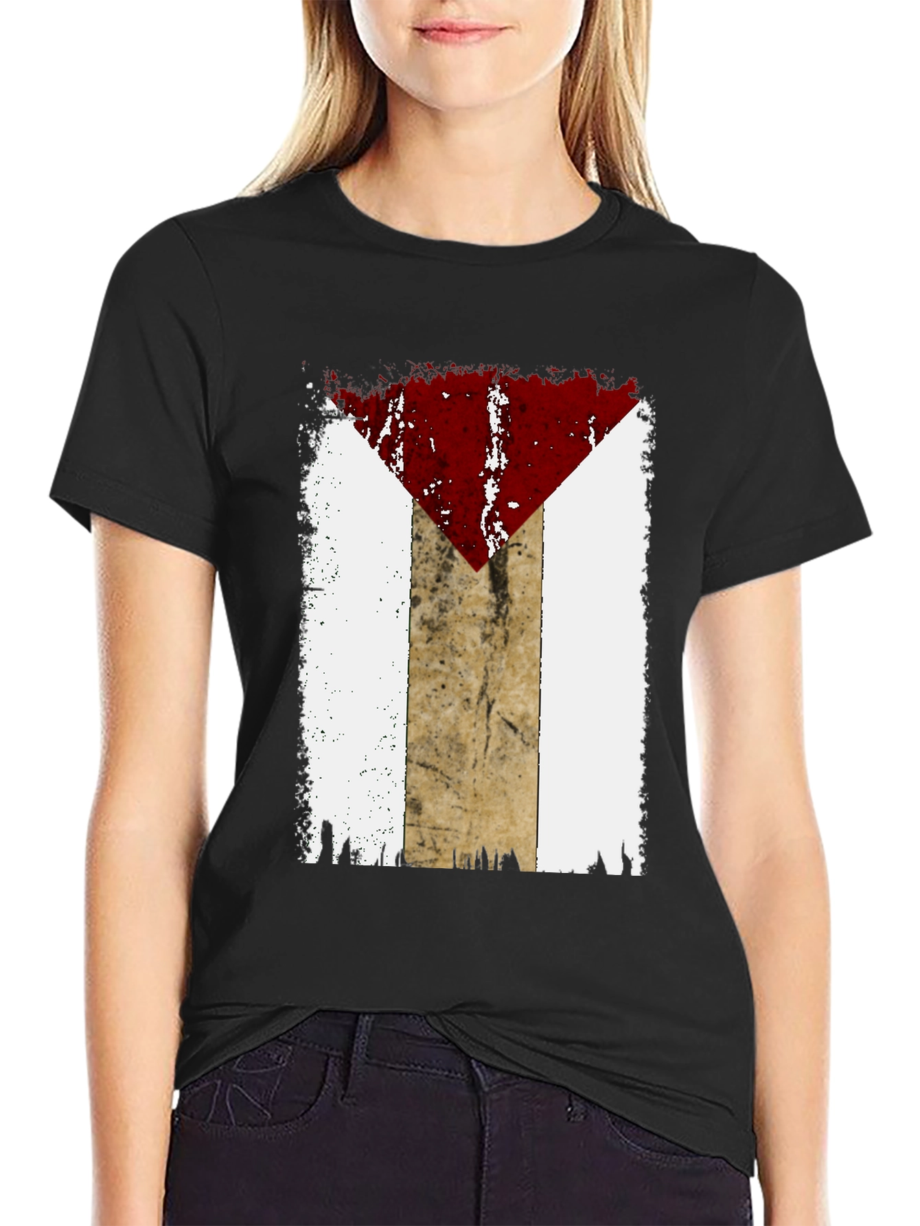 Distressed Flag Graphic T-Shirt