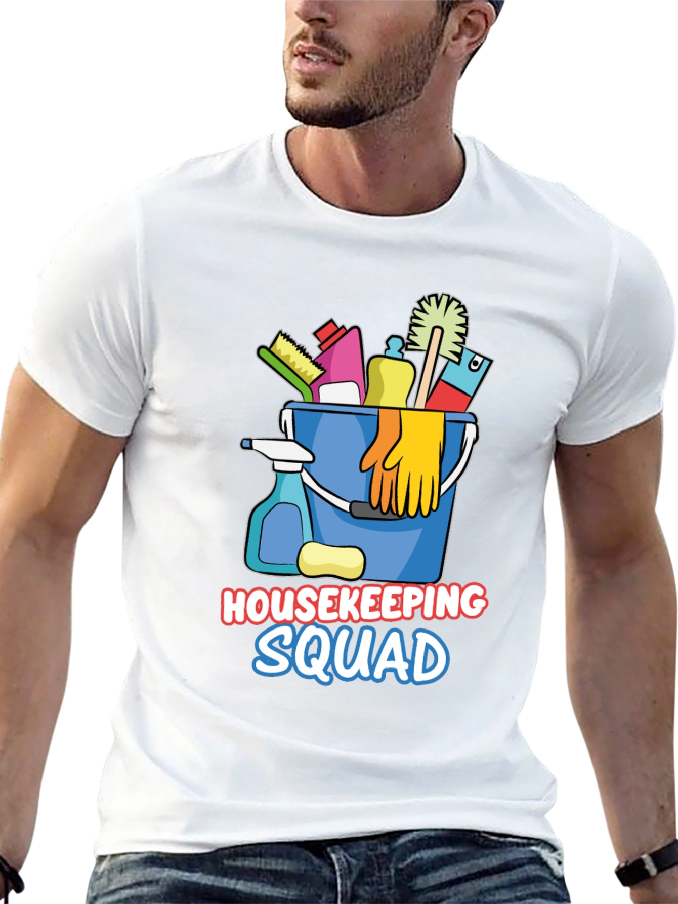 Housekeeping Squad Graphic T-Shirt