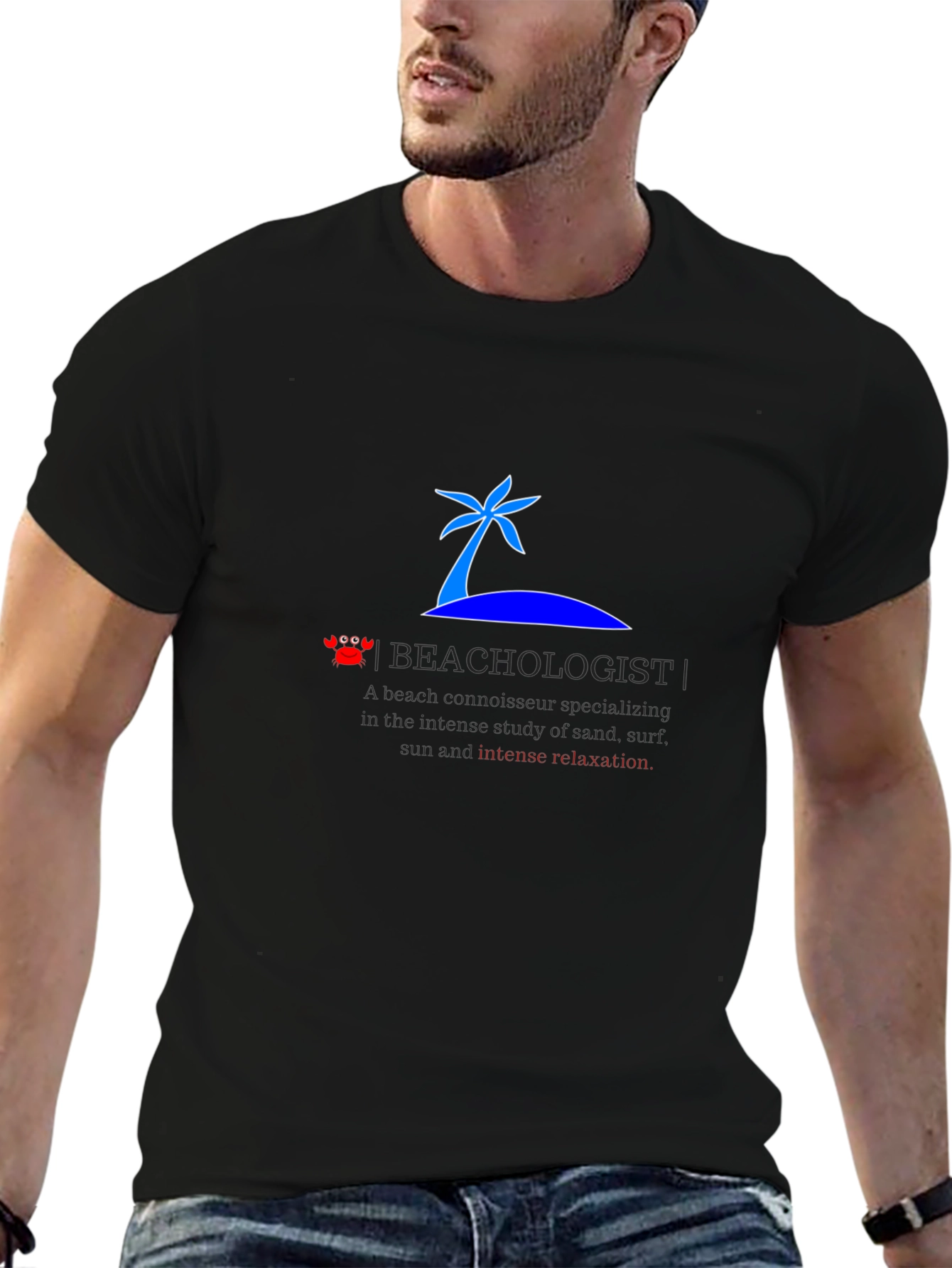 Beachologist Mens T-Shirt - Relax on Island